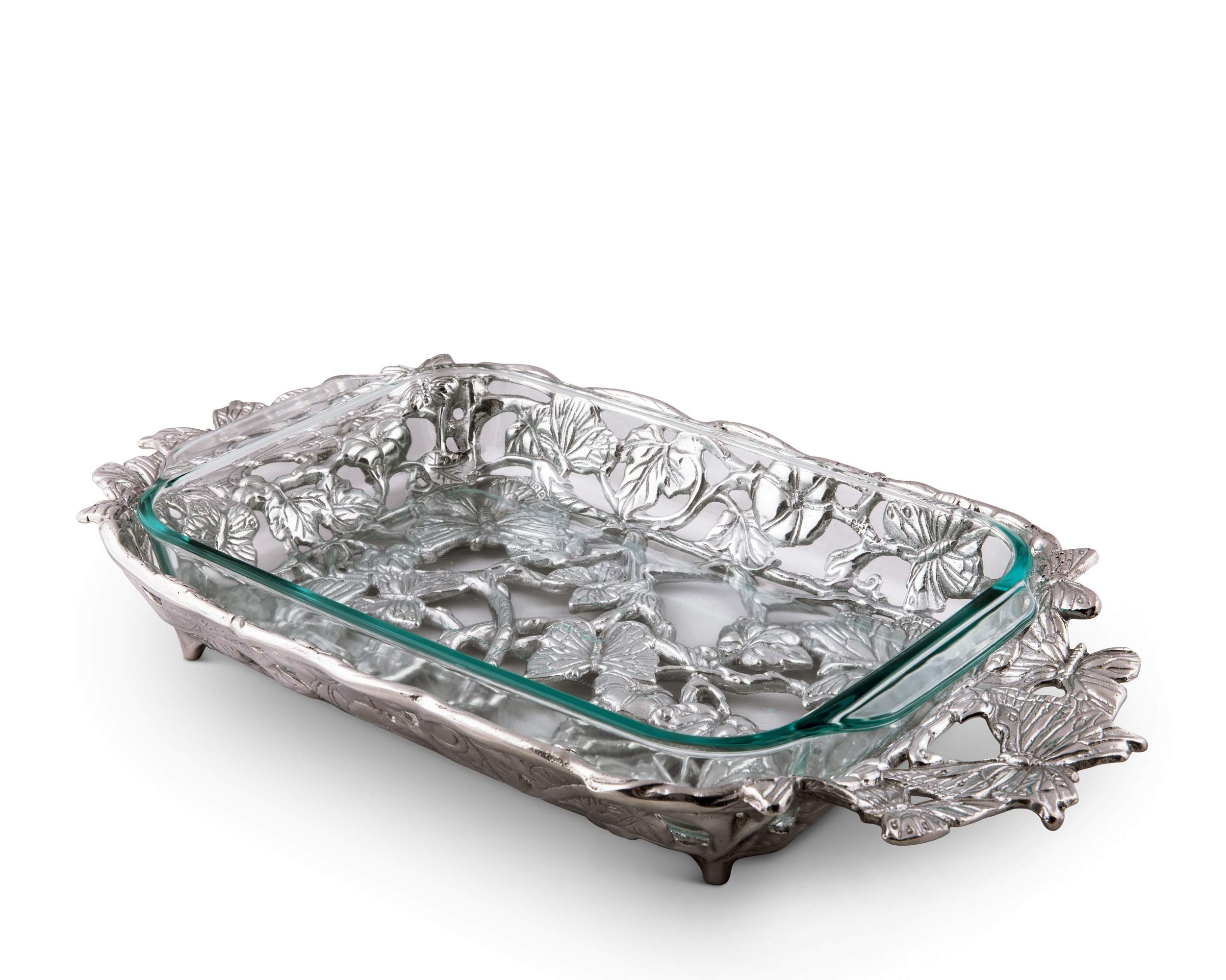 Arthur Court Designs Butterfly Casserole with 2.8l Pyrex|global研究所