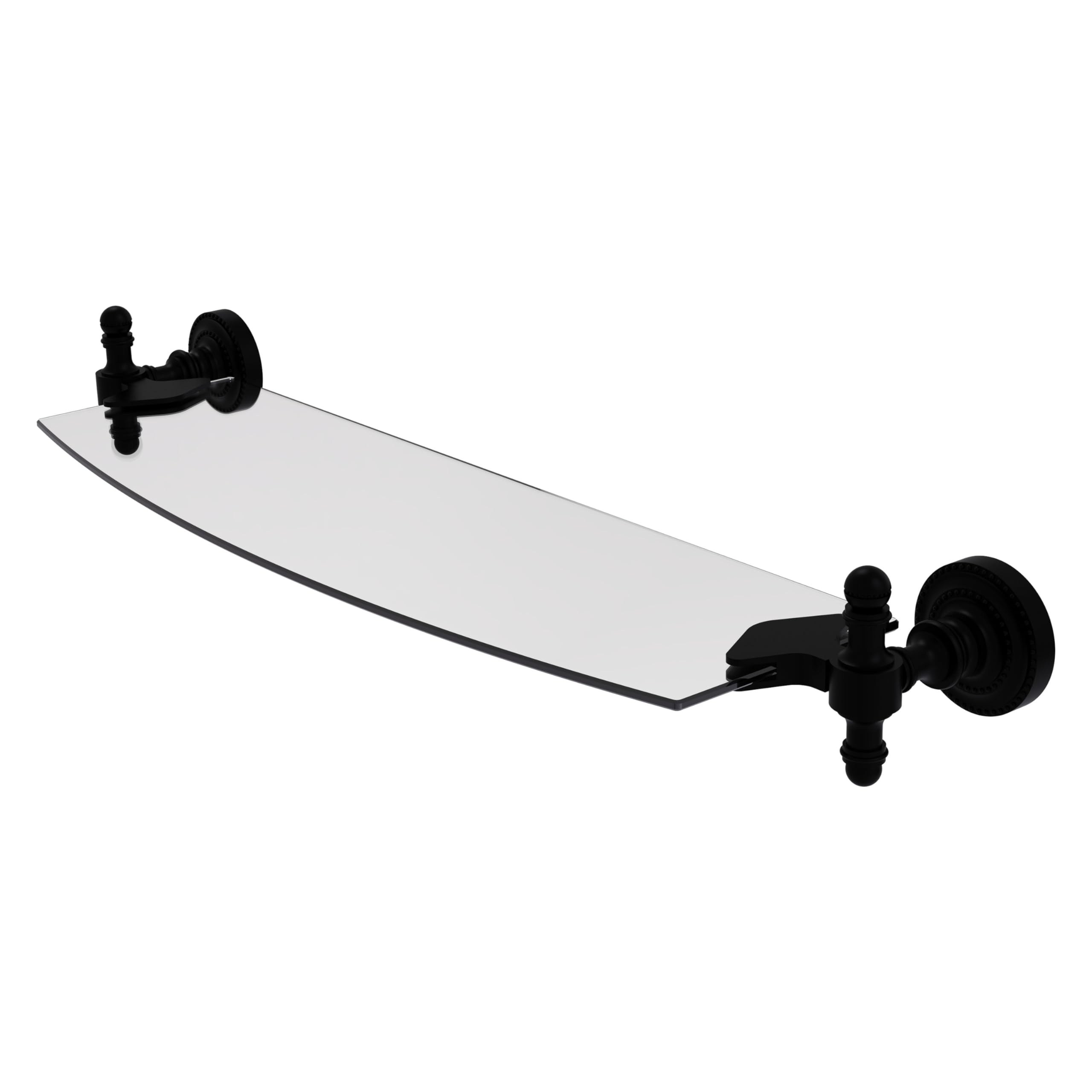 Allied Brass RD-33/18-SBR 46cm Single Glass Shelf Polished Chrome｜global研究所
