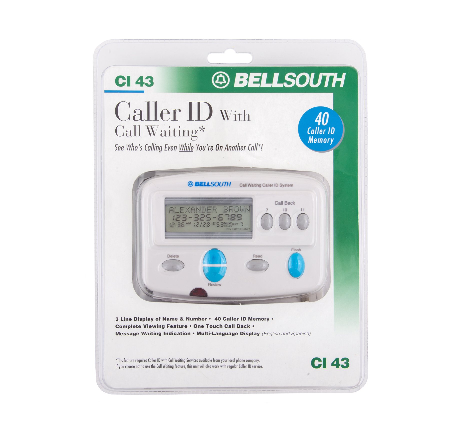 Bellsouth Caller ID with Call Waiting CI 43 by Bellsouth [並行輸入品]