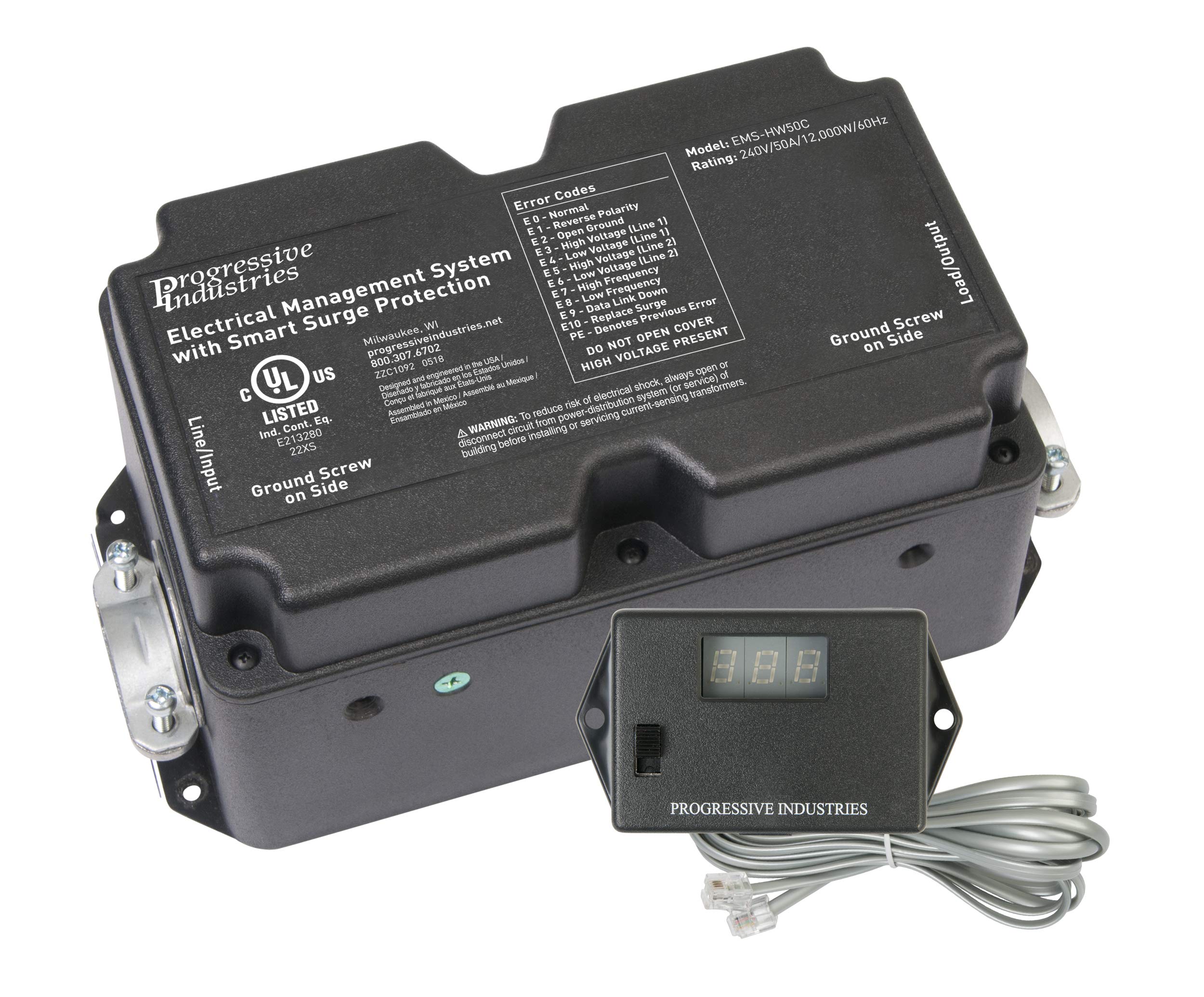 Progressive Industries EMS-HW50C Portable Electrical Management System - 50 Amp by Progressive Industries