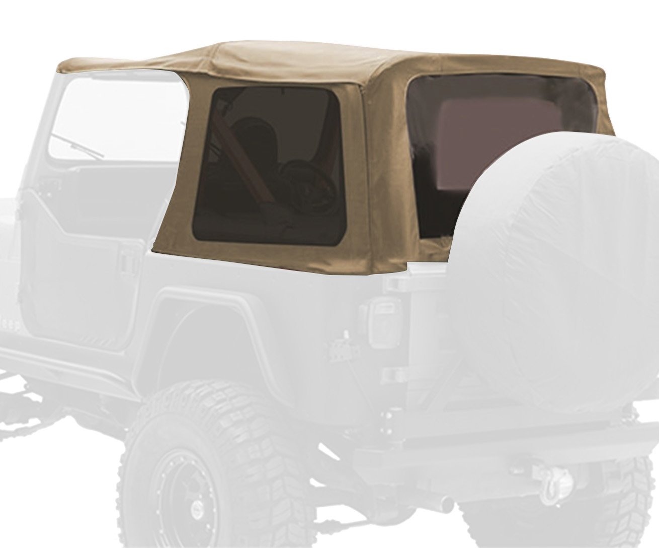 Smittybilt 交換用ソフトトップ 色付き窓(スパイス) - 9870217