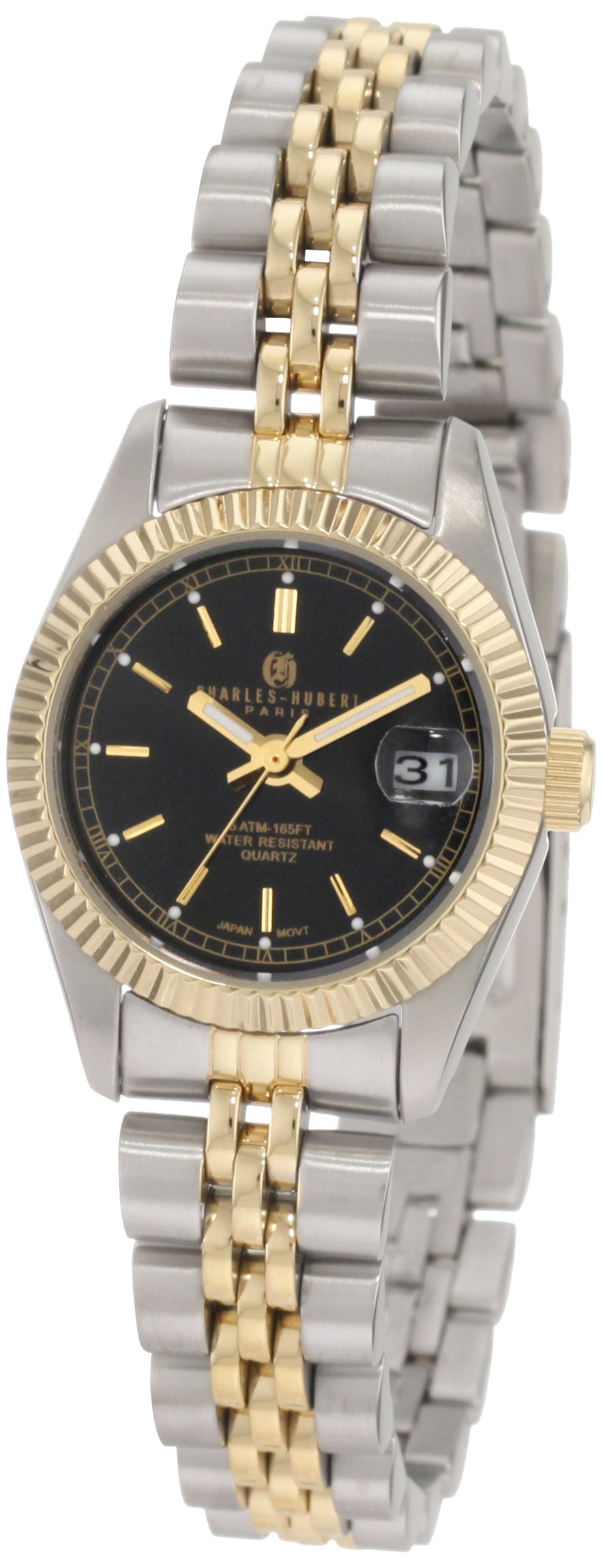 Charles-Hubert- Paris Womens Two-Tone Stainless Steel Quartz Watch #6635-B｜global研究所