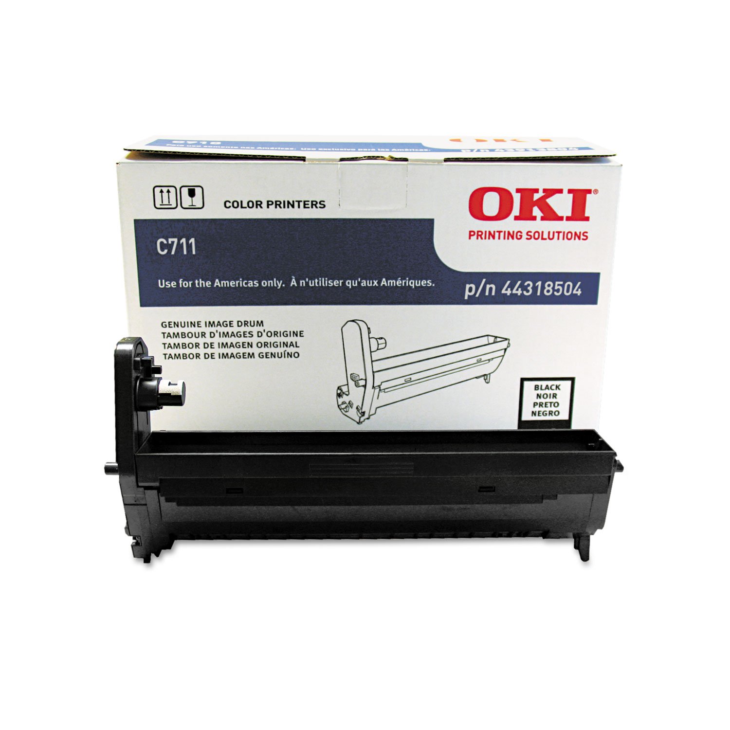 Oki Data 44318504 Image Drum for C711 Series Printers 20000 Page Yield Black by OKI