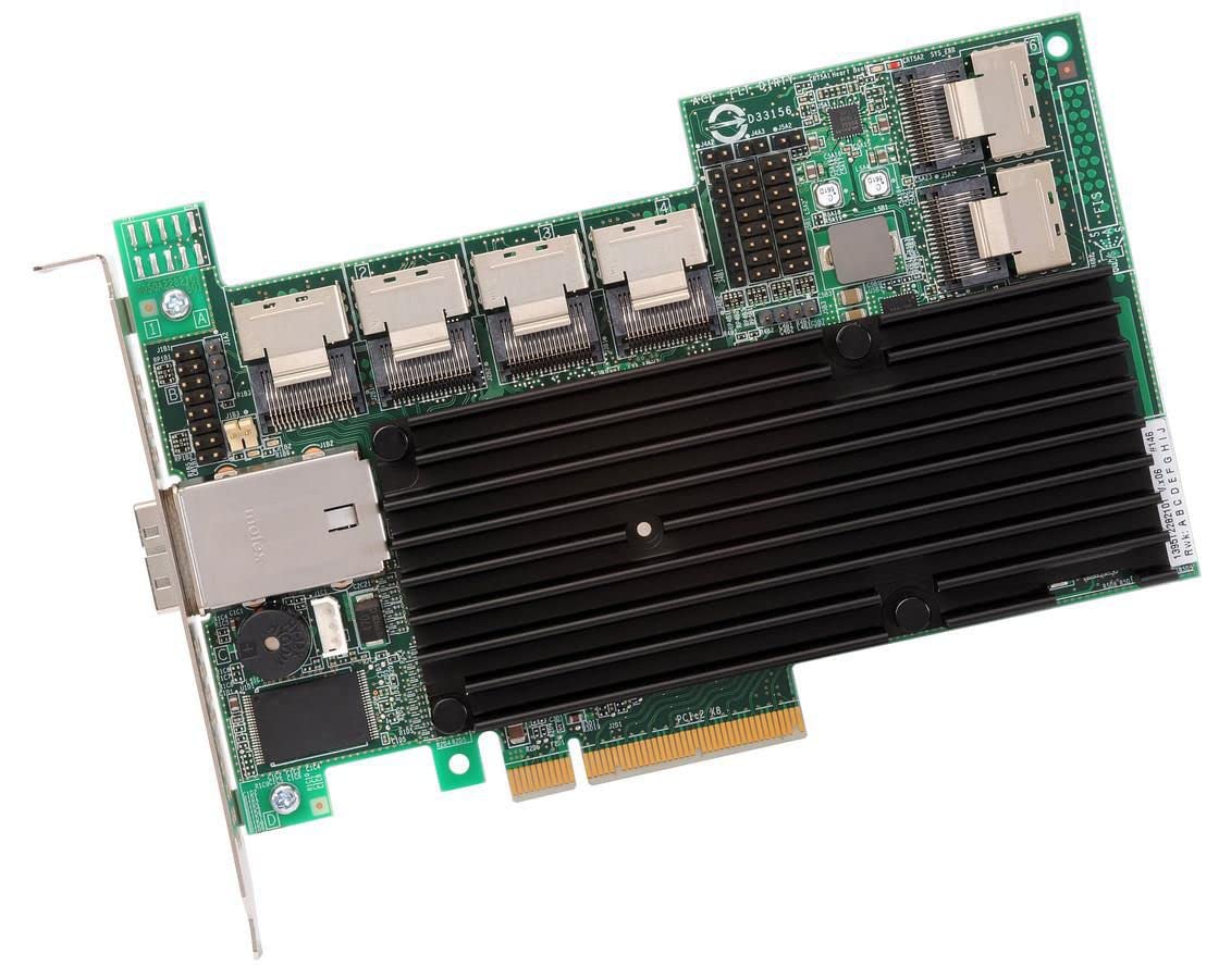 LSIロジック LSI00211 / MegaRAID PCIEx8(2.0) SATA/SAS6Gb/s 内部24/外部4ポートRAIDカード MegaRAID SAS 9280-24i4e SGL
