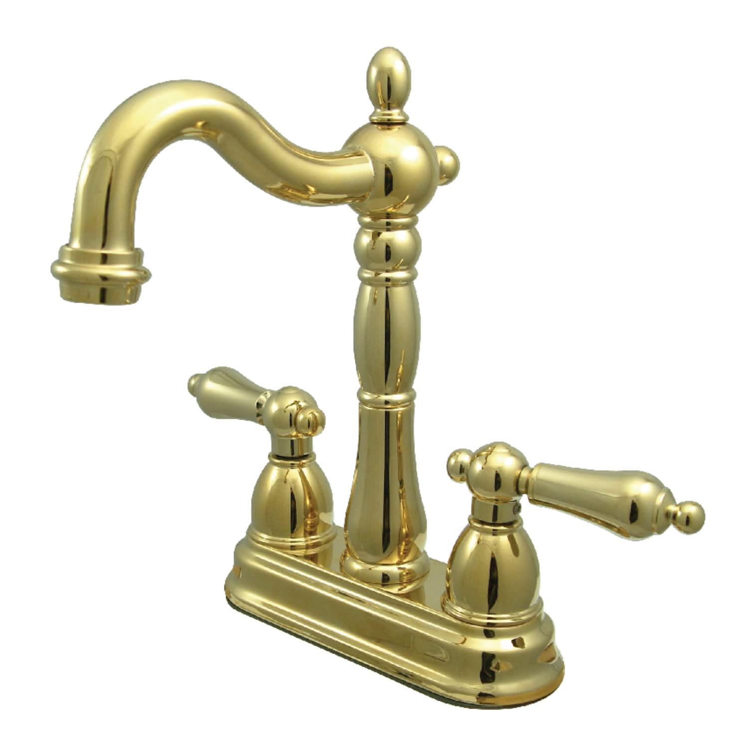 Kingston Brass KB1492AL Two Handle 4 インチ. Centerset Bar Faucet without Pop-Up Rod PCサプライ・消耗品-プリンター・FAX用インク-インクカートリッジ