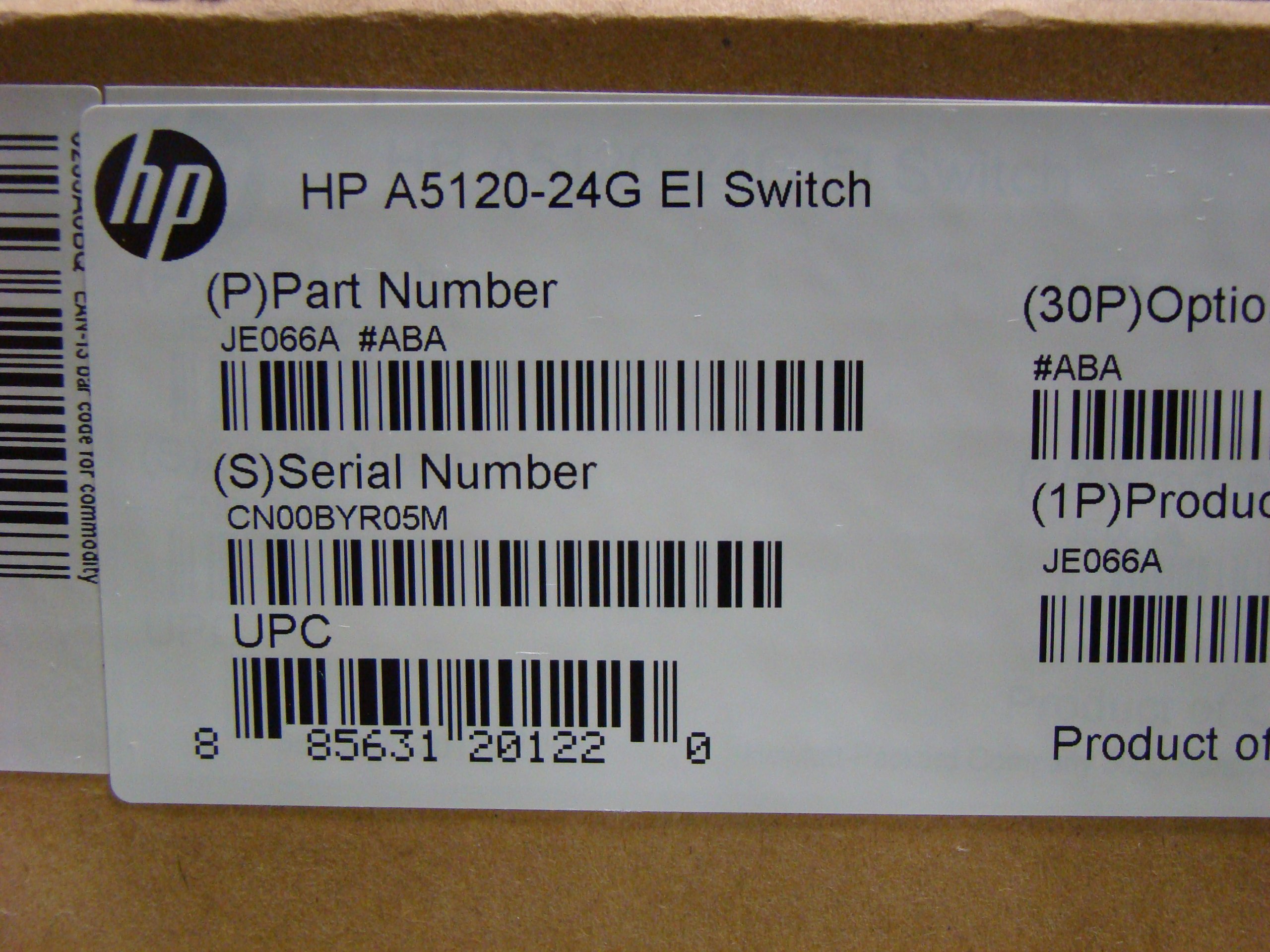 Hewlett Packard Enterprise A A5120-24G