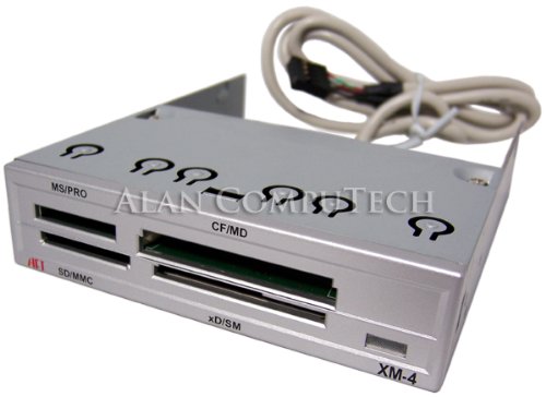 HP ? Atech xm-4 pro-gear 10 in - 1カードリーダー新しい437556 ? 001シルバーwithout USBポート|global研究所