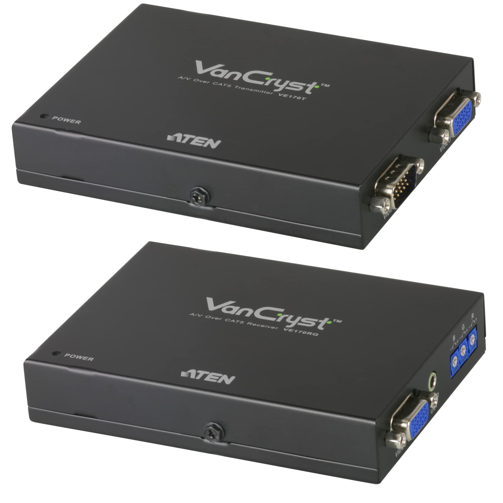 ATEN VE170Q Cat5印字機 アナログVGAエクステンダー スキュー自然調整相応う