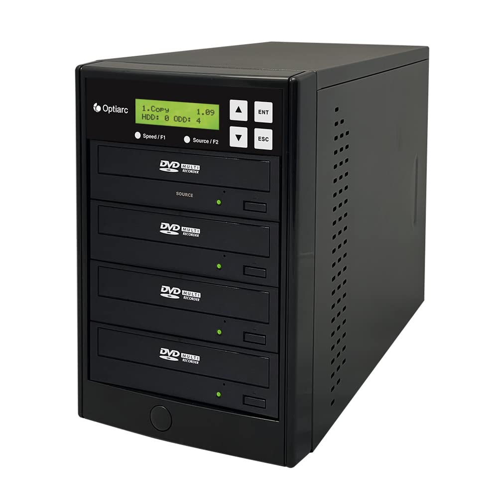 Optiarc 1~3 24倍バーナー M-ディスク サポート CD DVD 複写機 - スタンドアロンコピータワー (OPT-S3T-DVD-BK)