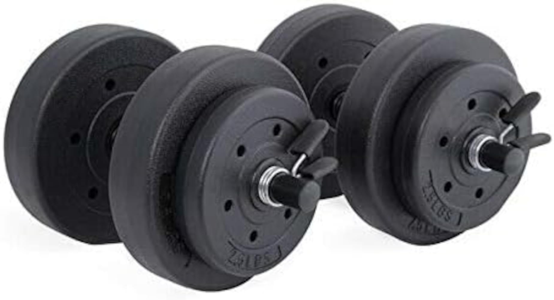 Cap Barbell 40ポンド セメントダンベルセット (ブラック)
