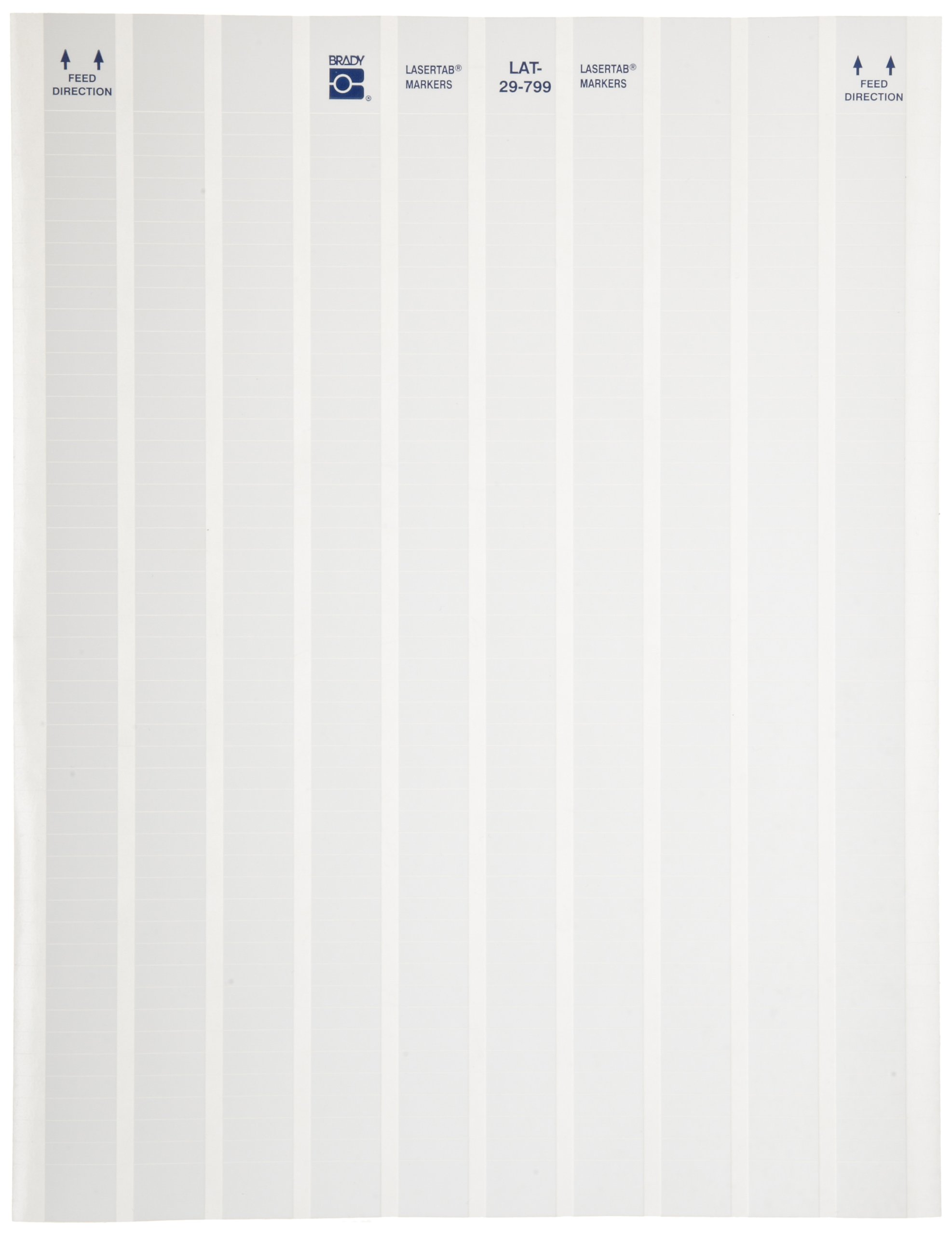 Brady LAT-29-799-10 0.650 Width x 0.2 Height B-799 Nylon Cloth Matte Finish White Laser Printable Label by Brady 40,426円