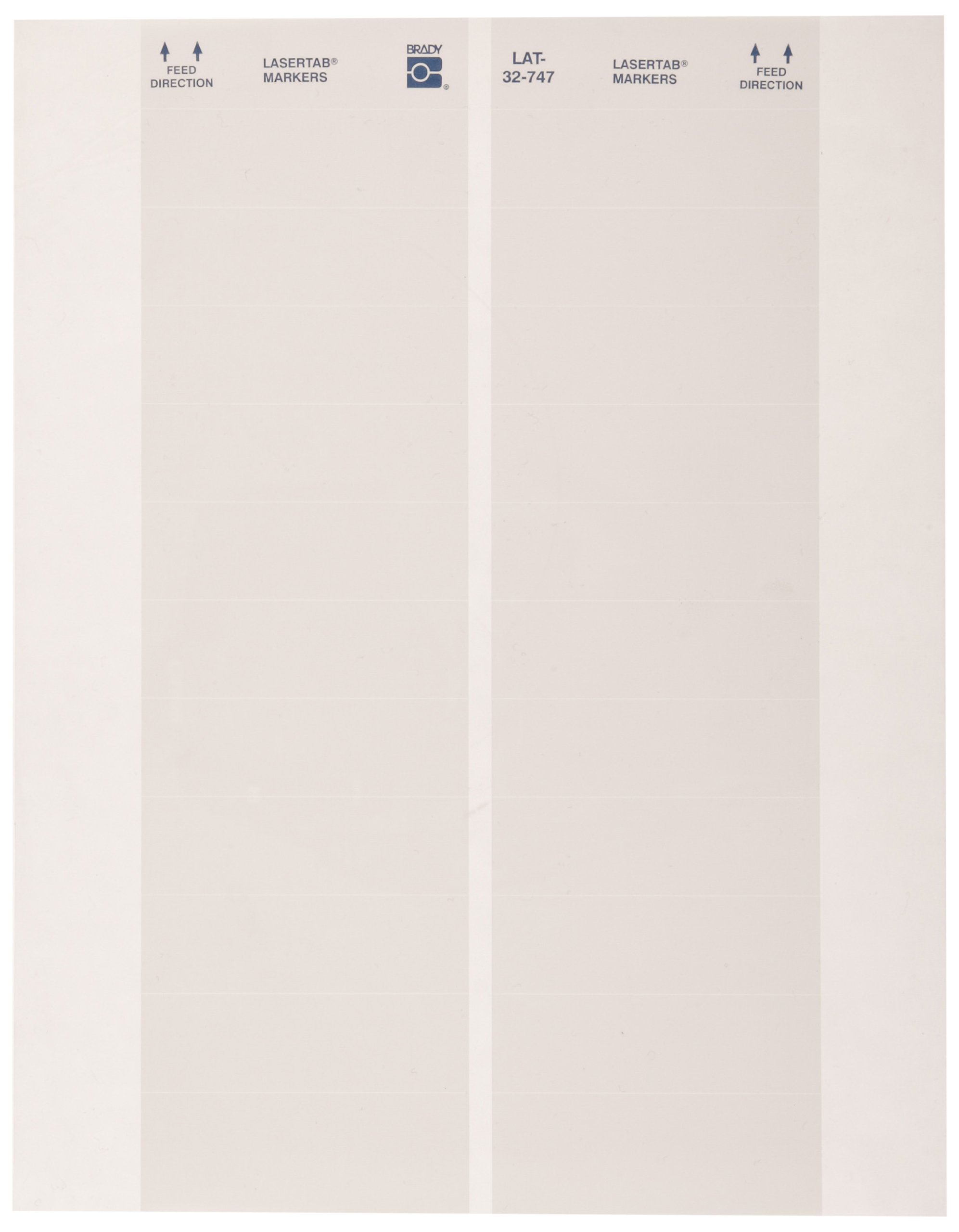 Brady LAT-32-747-1 3 Width x 0.9 Height  White Laser Printable Label by Brady PCサプライ・消耗品-パソコン・周辺機器-プリンター・FAX用インク