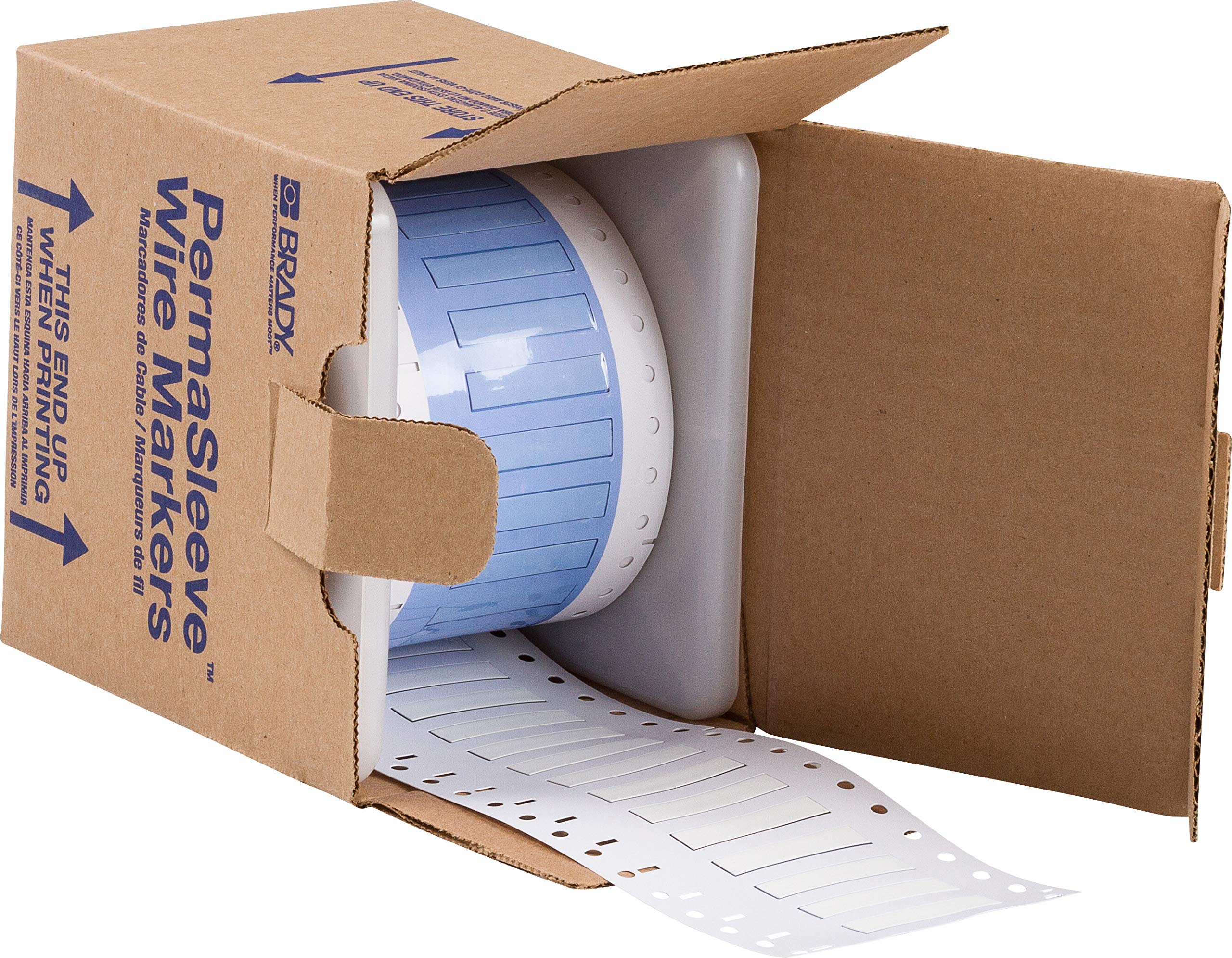 Brady PS-187-150-WT-S 1.5 Width x 0.335 Height B-342 Heat-Shrink Polyolefin Matte Finish White PermaSleeve Wire Marking Sleeve by Brady｜global研究所