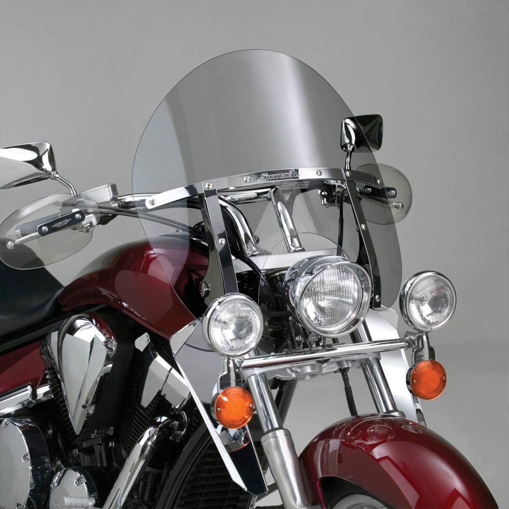 National Cycle Switchblade Choppedフロントガラスfor Honda vt1100 C2 Shadow Sabre 2000 ? 2007 / vt750 C Shadow Aero 2004 ? 2009年/ vt750 C / CD Shadow ACE 1998 ? 2003 / vt750 C2 a Shadow Phantom /ブラックSpirit 2010-up ? 煙 ? n21404