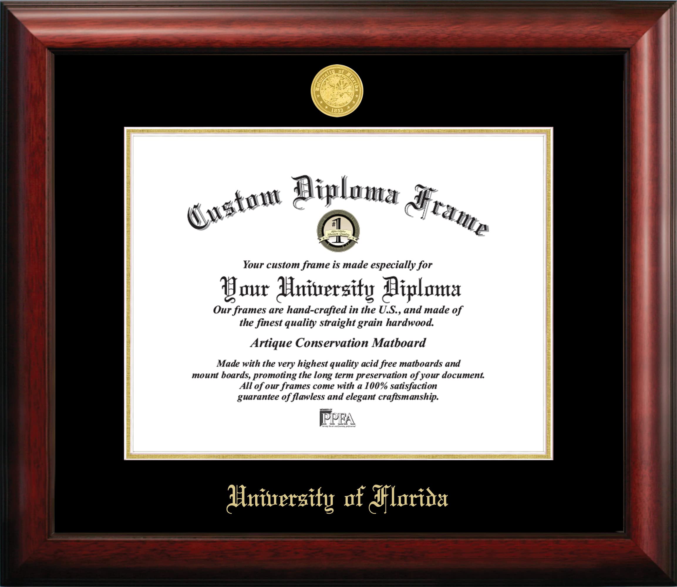 Campus Images FL994GED フロリダ州単科大学エン元締め卒御墨付きひな形 11.5in x 16in ゴールド
