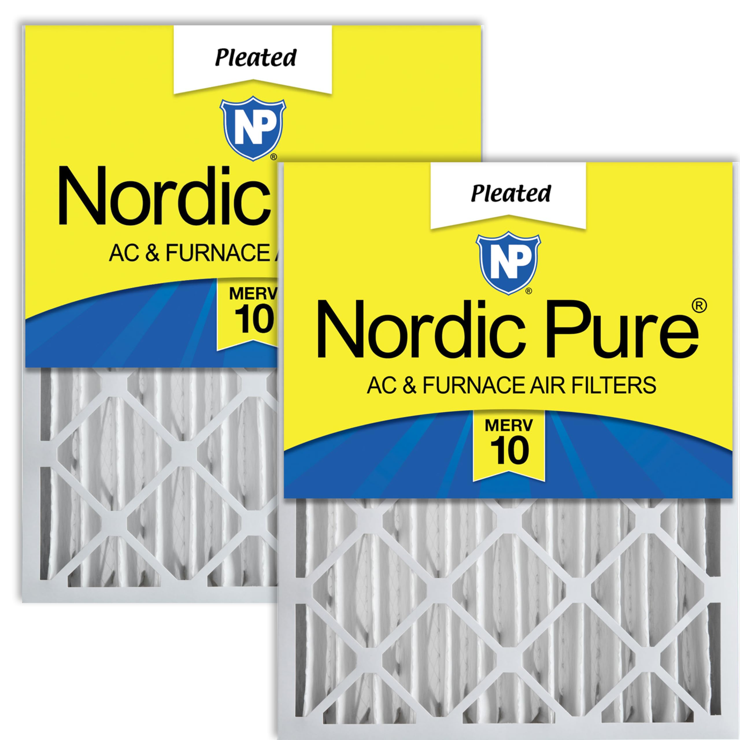 Nordic Pure 20x25x4 MERV 10 Pleated AC Furnace Air Filter  Box of 2 by Nordic Pure