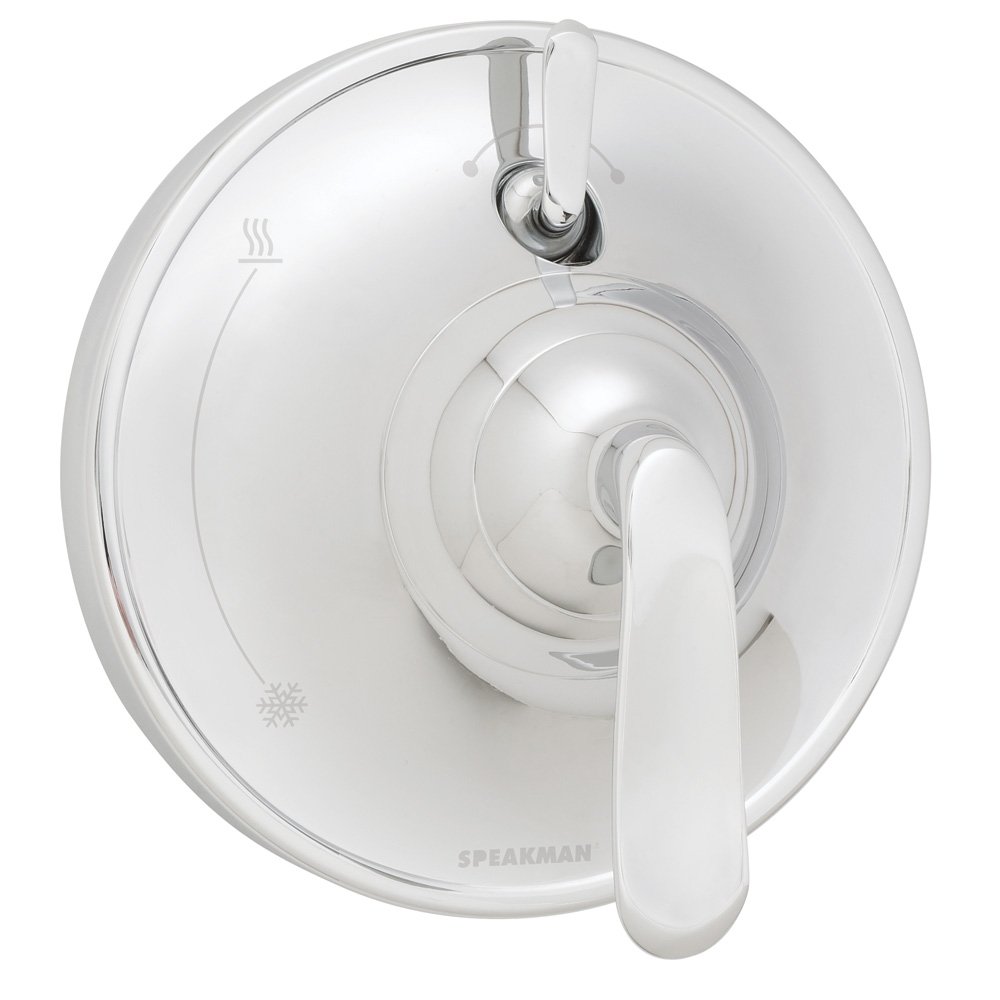 Speakman SM-7400-P カスピアン剪断応力バランスシャワーバルブと刈り込み ダイバーター付き添い人 光輝Cr