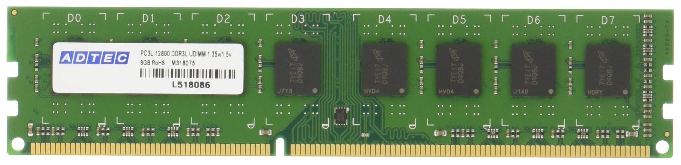 アドテック DDR3-1600/PC3-12800 Unbuffered DIMM 8GB×2枚組 ADS12800D-8GW