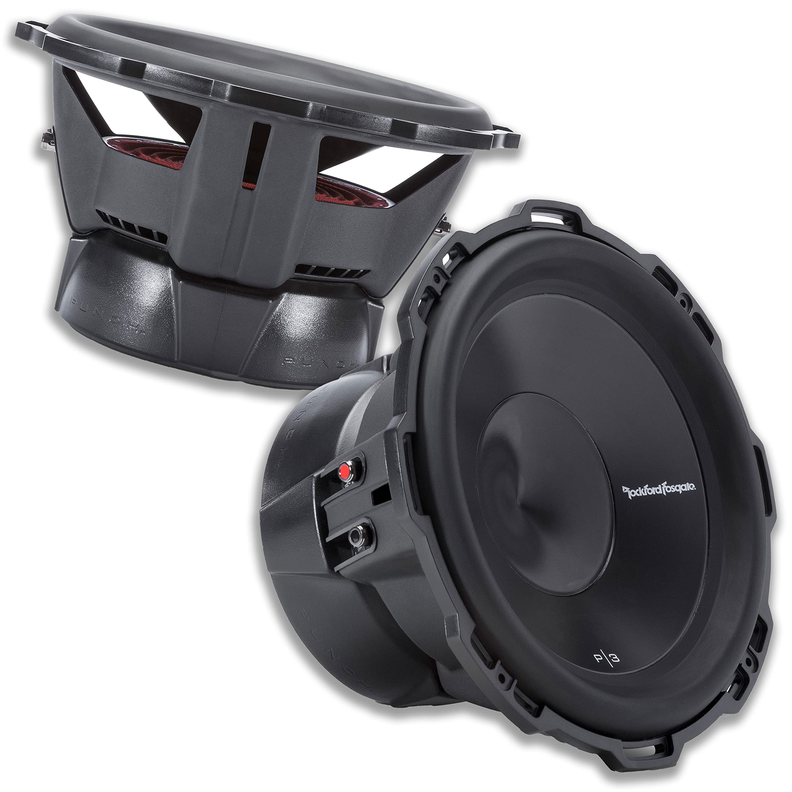 Rockford Fosgate Punch P3D4-12 12in 2400ワット デュアル4オーム カーサブウーファーサブ2個