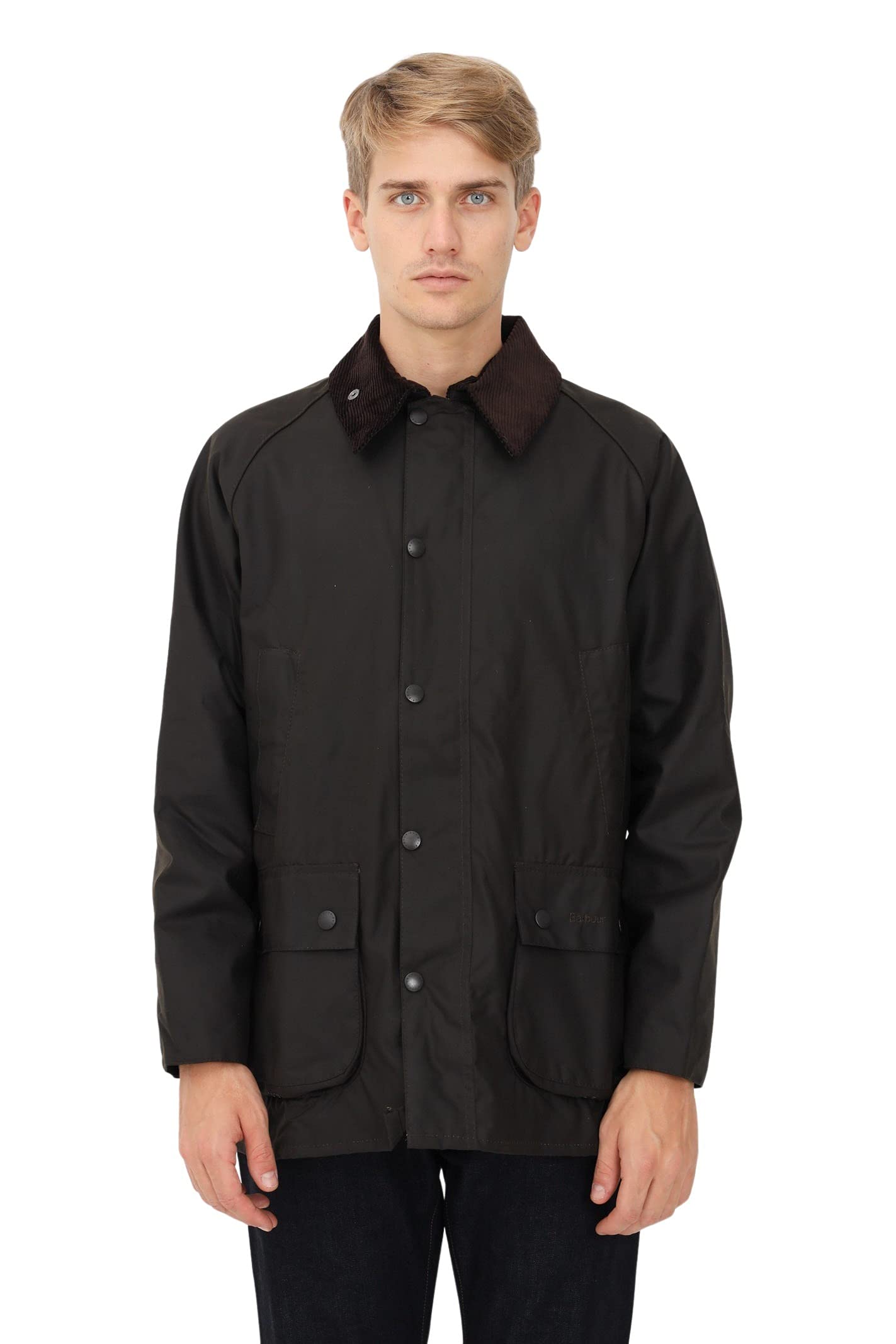 Barbour メンズ ベデールワックスジャケット  緑であること(オリーブ000)  46