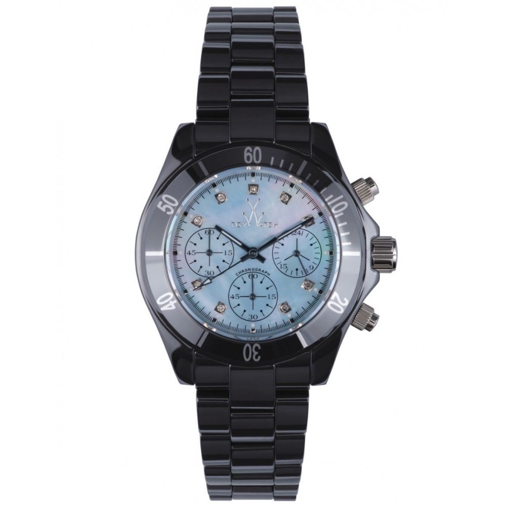 Toy Watch ccs03bl MaviセラミックブルーMopダイヤルダイヤモンド時間マーカーブルーセラミックケース/ブレスレット