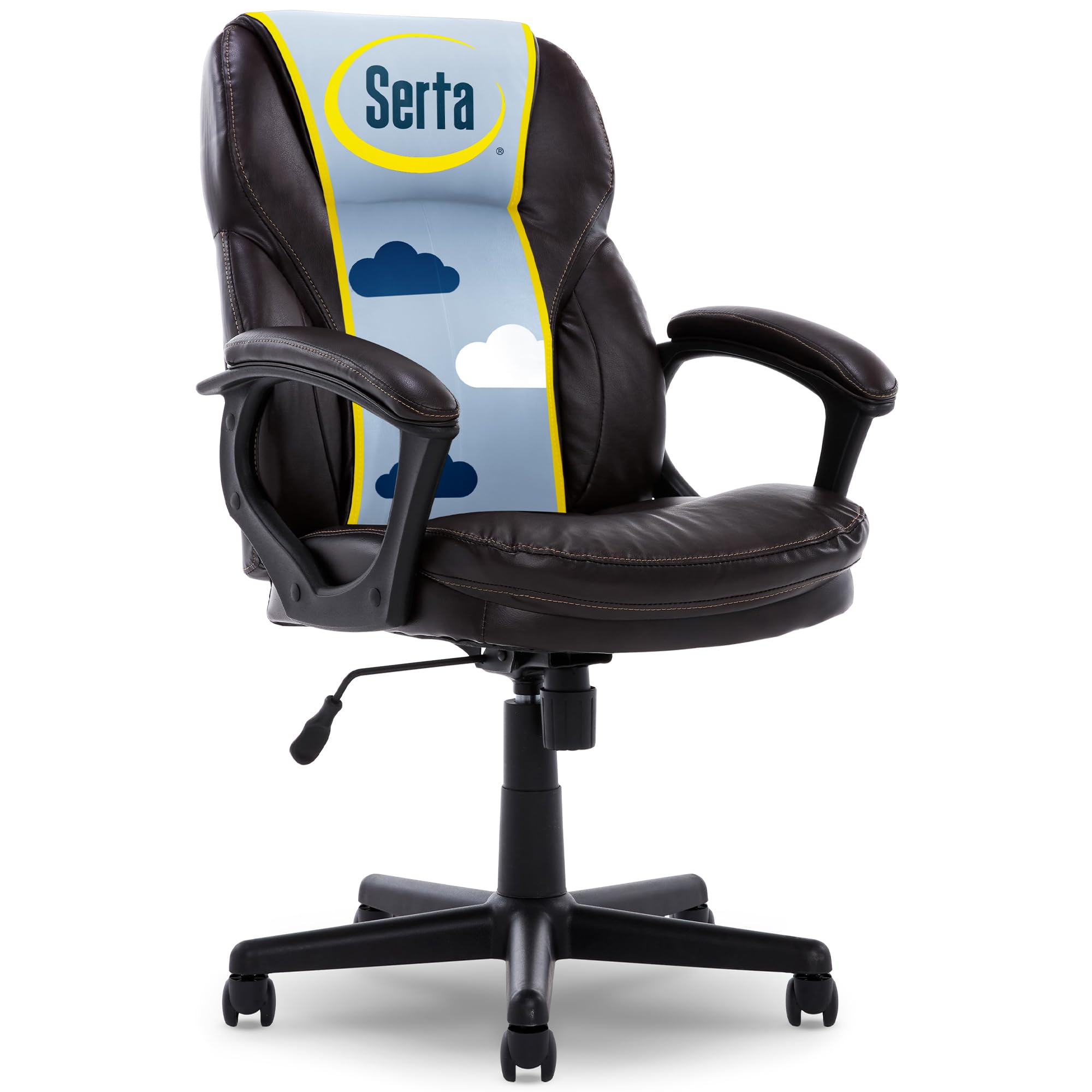 Serta Faux Leather Executive Chair Roasted Chestnut 141［並行輸入］｜global研究所