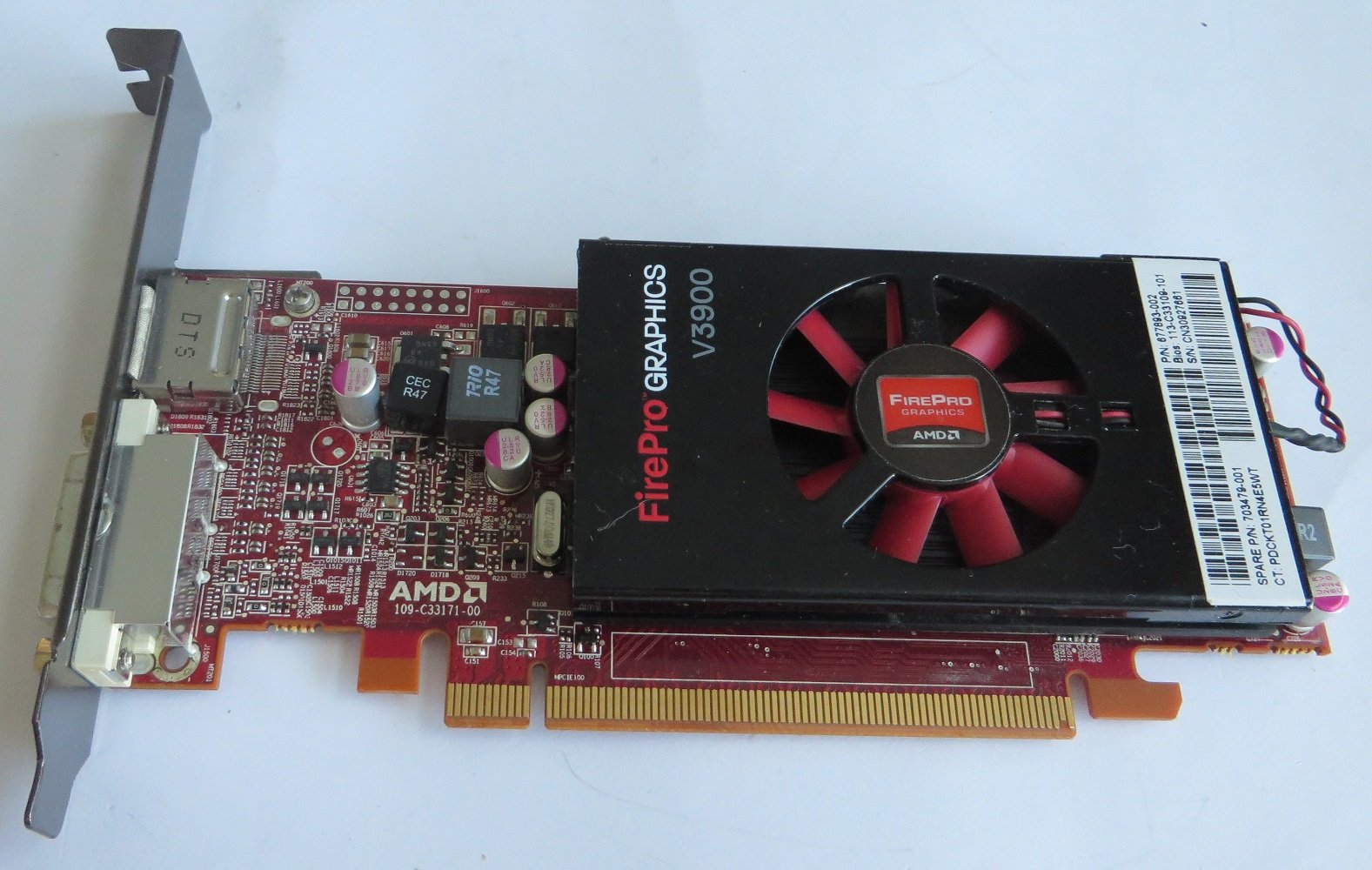 HP 703479 ? 001 AMD FirePro v3900 PCIe 2.1 x16、記憶装置1 GB gddr5グラフィクス歌留多- - - - - - -