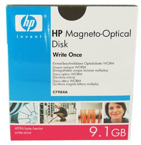 HP c7984 a光磁気(Mo) 5.25インチライトワンス9.1 GB 4096b / Sデータテープカートリッジ