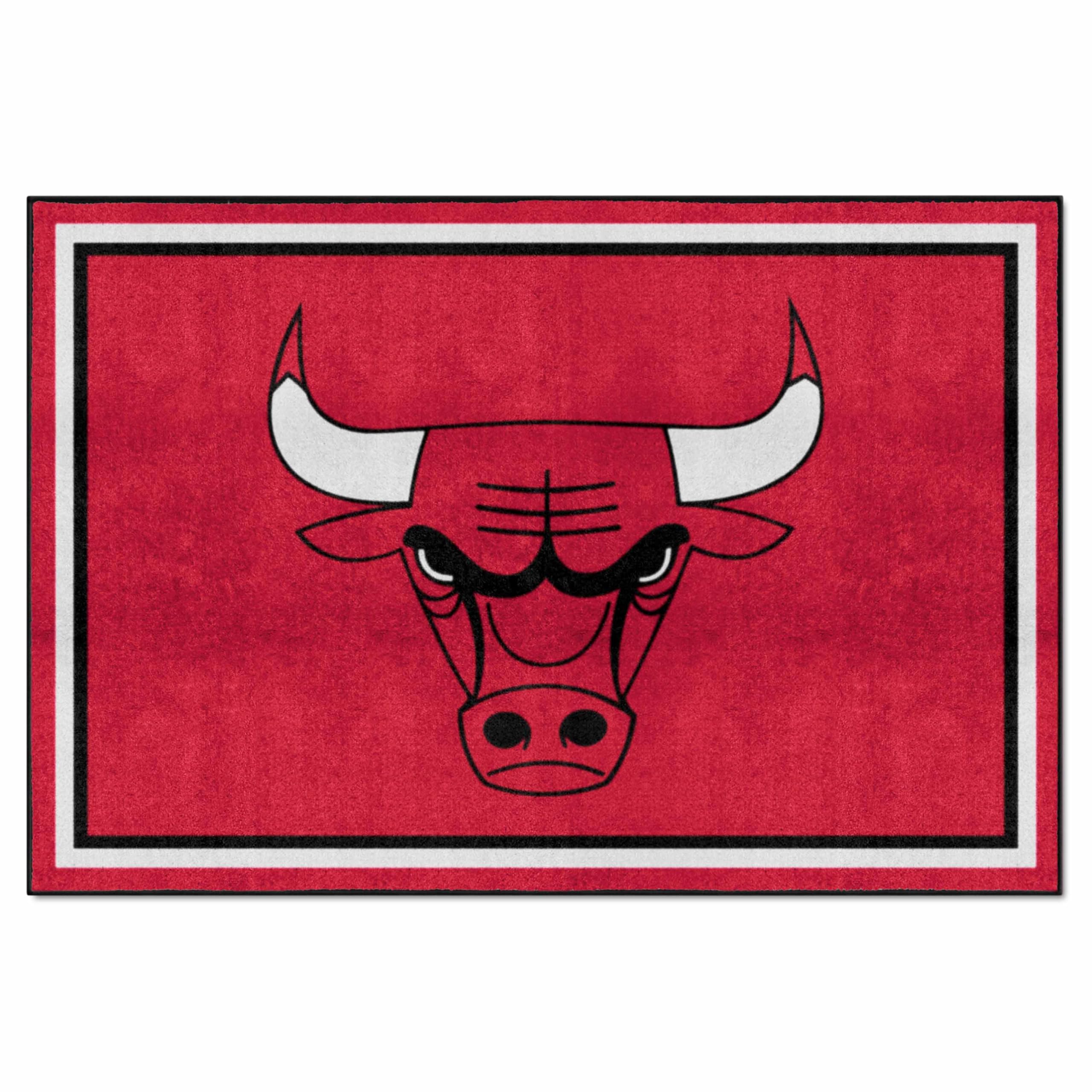 FANMATS NBA シカゴ・ブルズ ナイロンフェイス 5×8 フラシ天ラグ