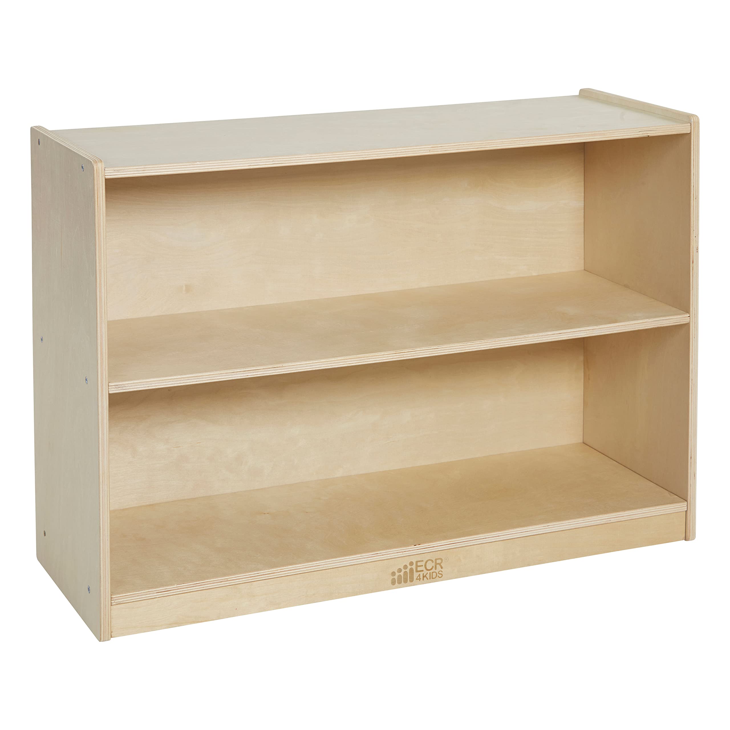 ECR4Kids 2 Shelf Birch Storage Cabinet with Back Electronics  Accessories  Computer by ECR4Kids パソコン・周辺機器-インクカートリッジ