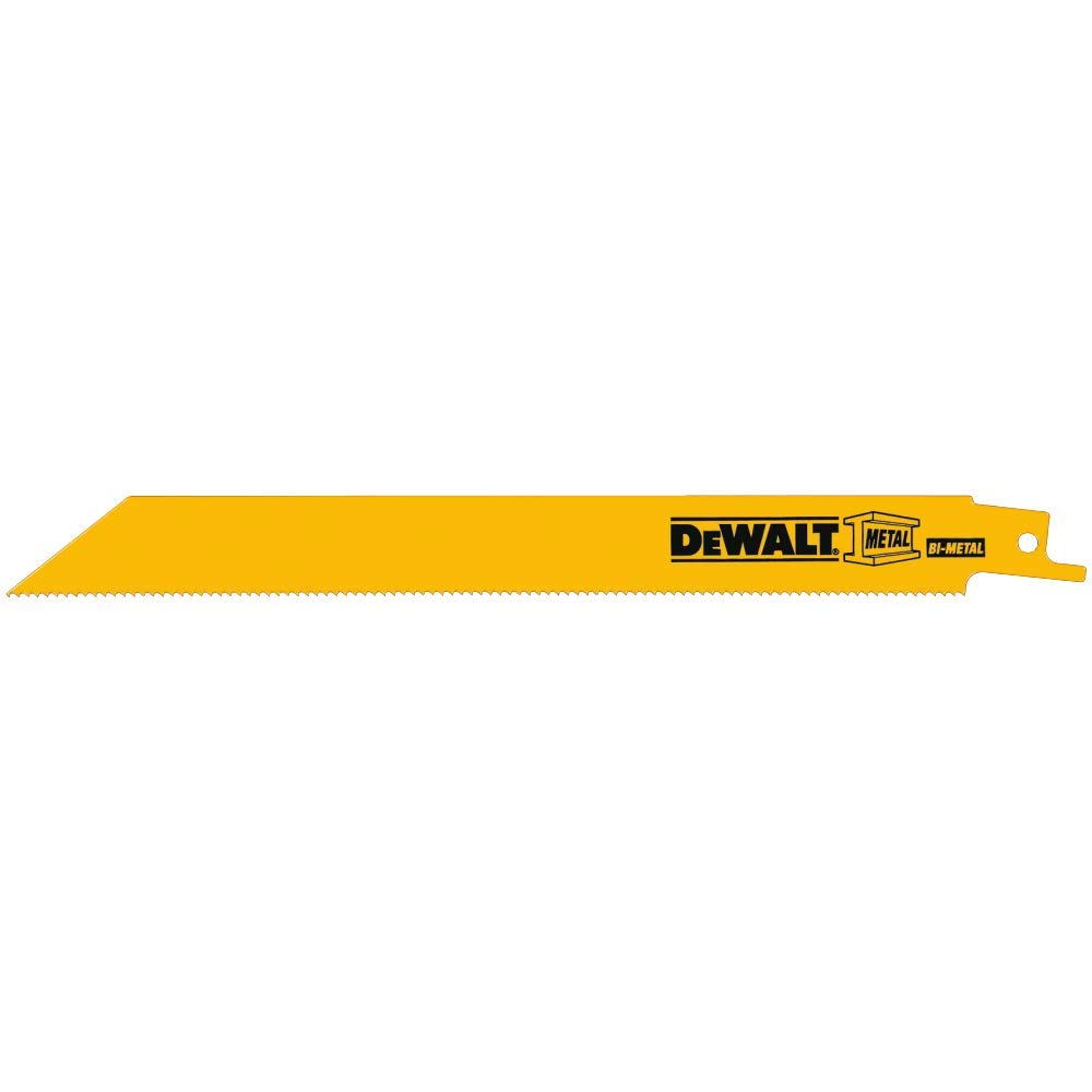 DEWALT DW4809B 8インチ 14 TPI ストレートバック ヘビーゲージ バイメタル レシプロソーブレード 100個パック｜global研究所