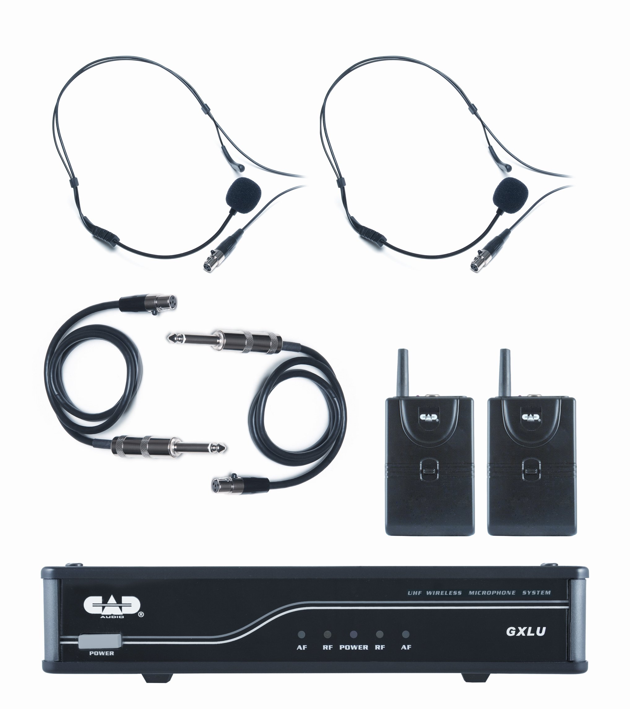 CAD Audio GXLUBB-K UHF Wireless Dual Bodypack Wireless Microphone System - K Frequency Band by CAD Audio