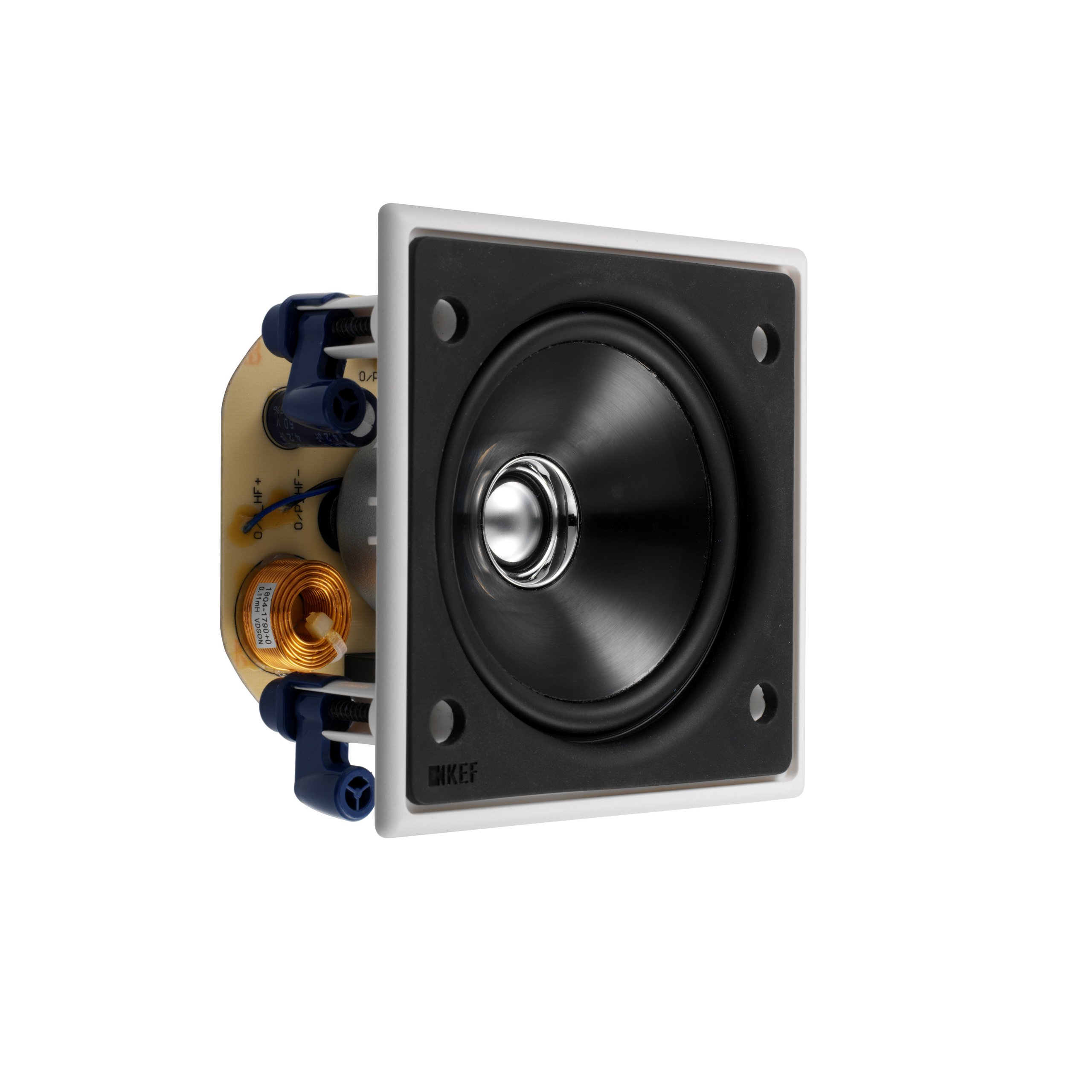 KEF CI100QS 正方形 壁内/天井内建築用ラウドスピーカー (シングル)
