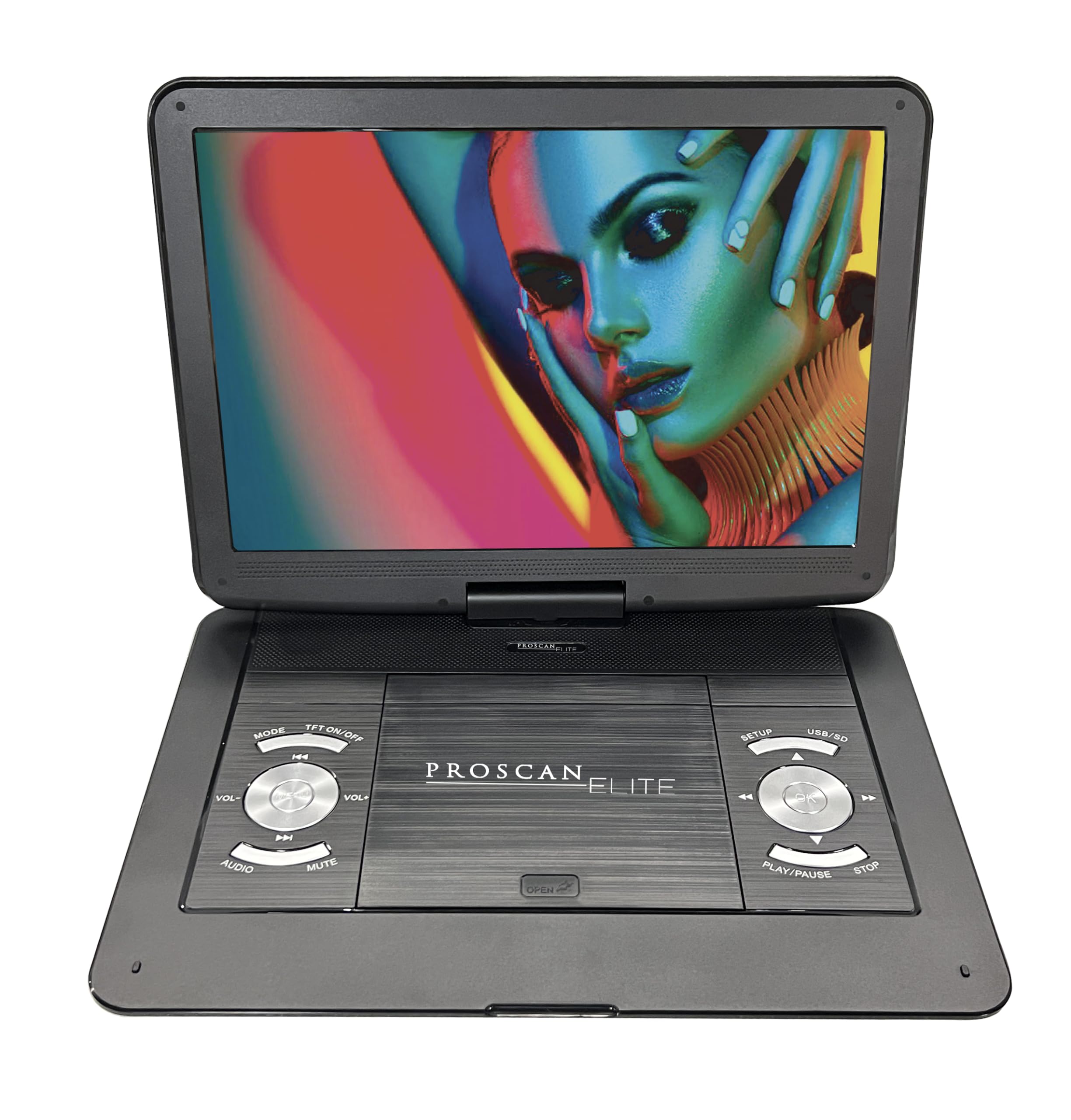 Portable DVD Player with 13.3-Inch Swivel Screen and Built-in Rechargeable Battery|global研究所