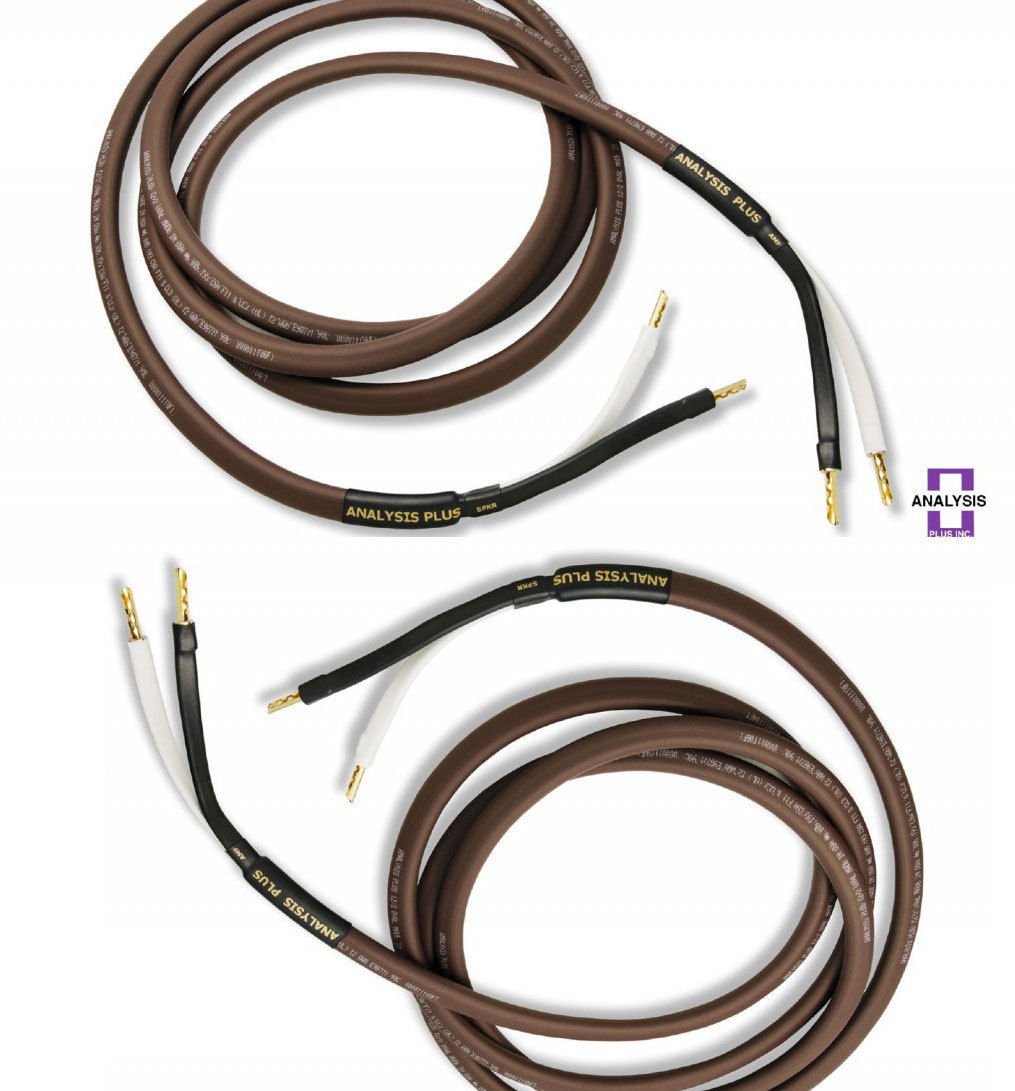 Analysis Plus Chocolate Oval 12/2 CL3&FT4 Speaker Cable (Stereo Pair) 8 ft|global研究所