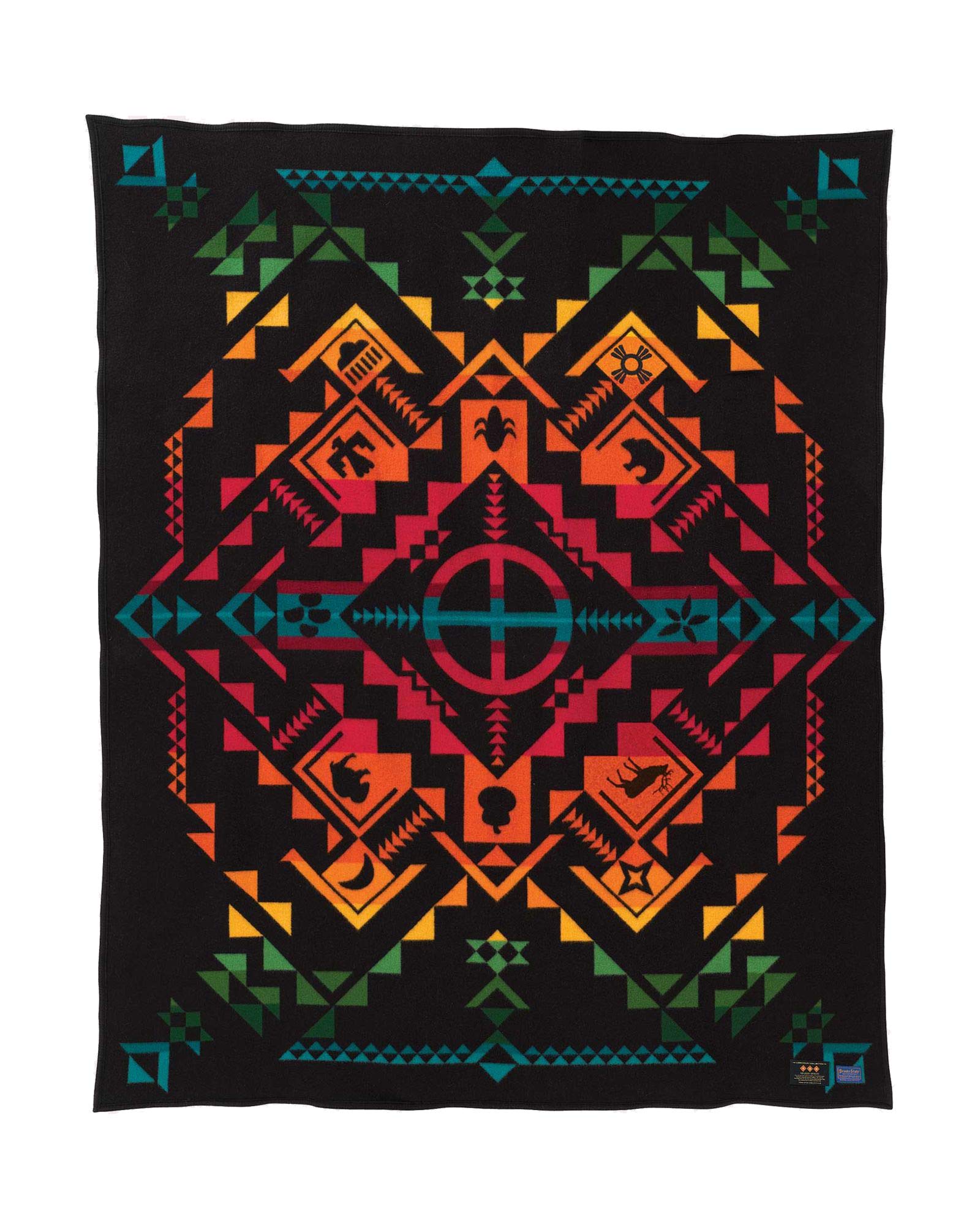 Pendleton ひざ掛け 5thアベニュー One Size 黒いこと