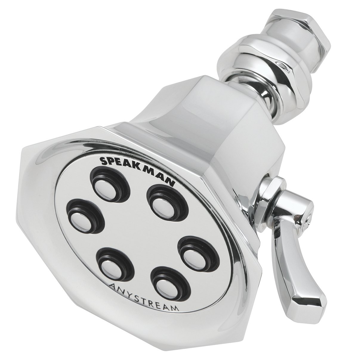 Speakman S-2255-E2 ヴィンテージ Anystream 自然調整能力のある 2.0 GPM ソリッドブラスシャワーヘッド 光輝Cr
