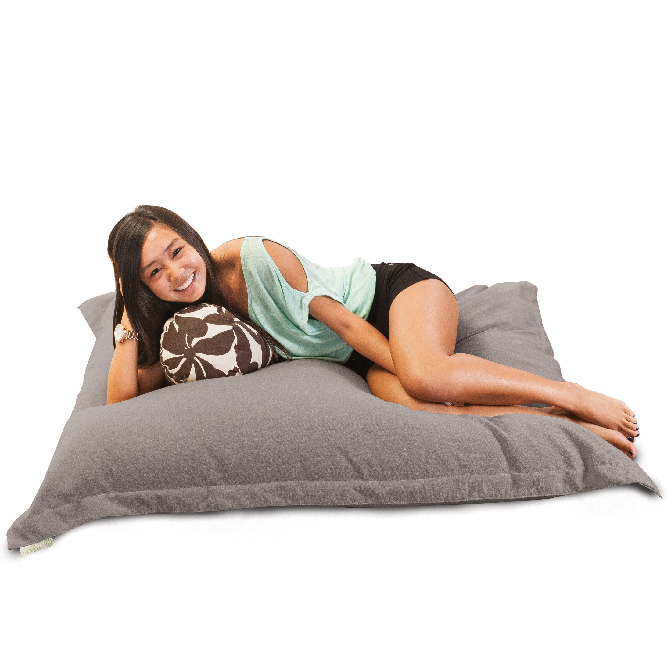 Majestic Home Gray Wales Floor Pillow