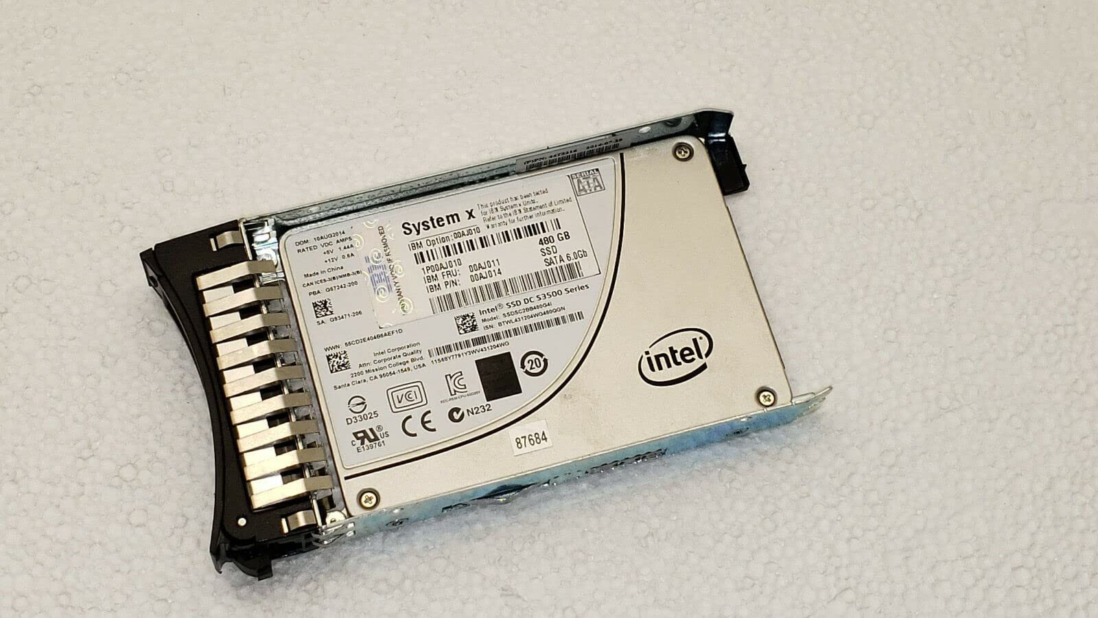 レノボ・ジャパン S3500 480GB SATA 2.5型 MLC HS Enterprise Value SSD 00AJ010|global研究所