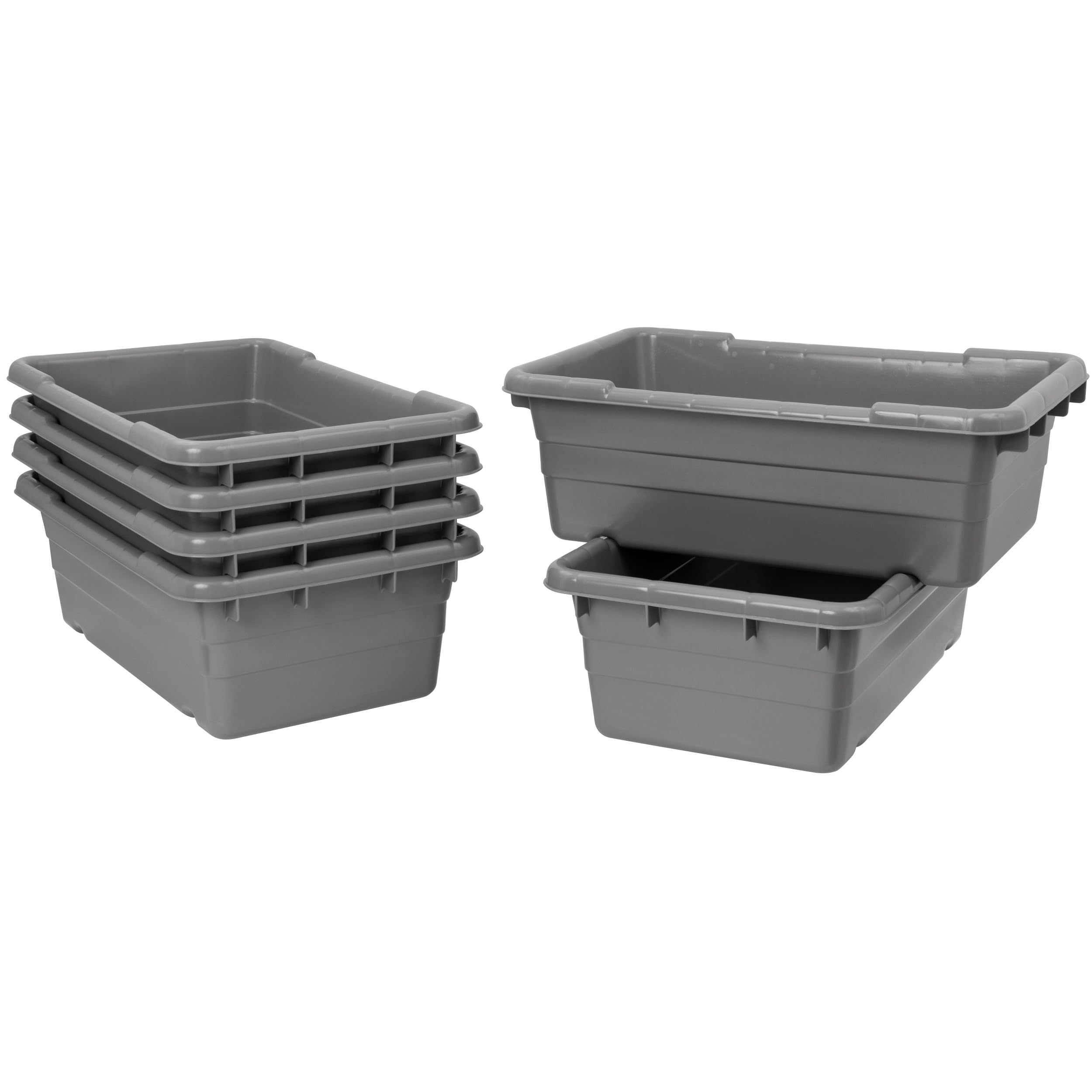akro-mils 34305ジャンボLugプラスチックネストとクロススタックTubトートバッグ ? 25 x 16 x 9 ? 6のケース ? グレー