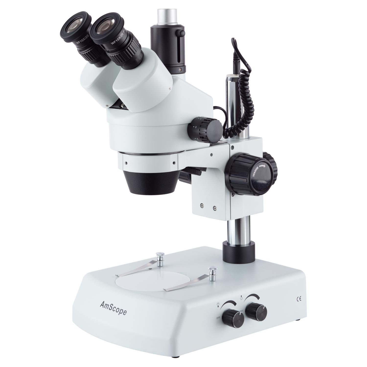 AmScope LED三眼鏡ズーム実体顕微鏡3.5X-180X|global研究所