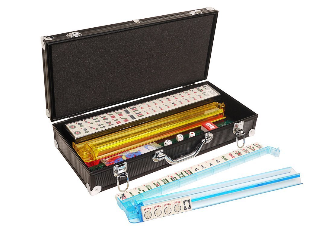 [アメリカンホールセール]American-Wholesaler Inc. AmericanWholesaler 166 Ivory Tiles Classic American Mahjong Set with Black Aluminum Case [並行輸入品]｜global研究所