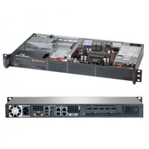 Supermicro 1U RM BB 黒いこと C2750 1600MHZ 4X SATA 200W A1SAI-2750F 504-203B / SYS-5018A-TN4 /
