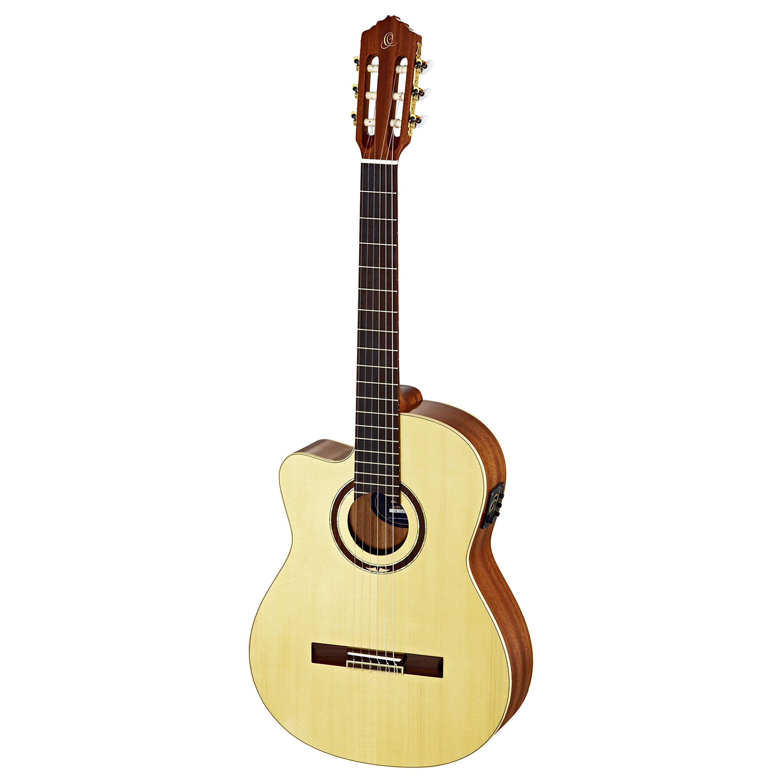 Ortega Guitars RCE138SN-L Feel Series Slim Neck Left Hand Nylon 6弦 Guitar with Spruce Top Mahogany Body Pickup アコースティックギター アコギ ギター (並行輸入)｜global研究所