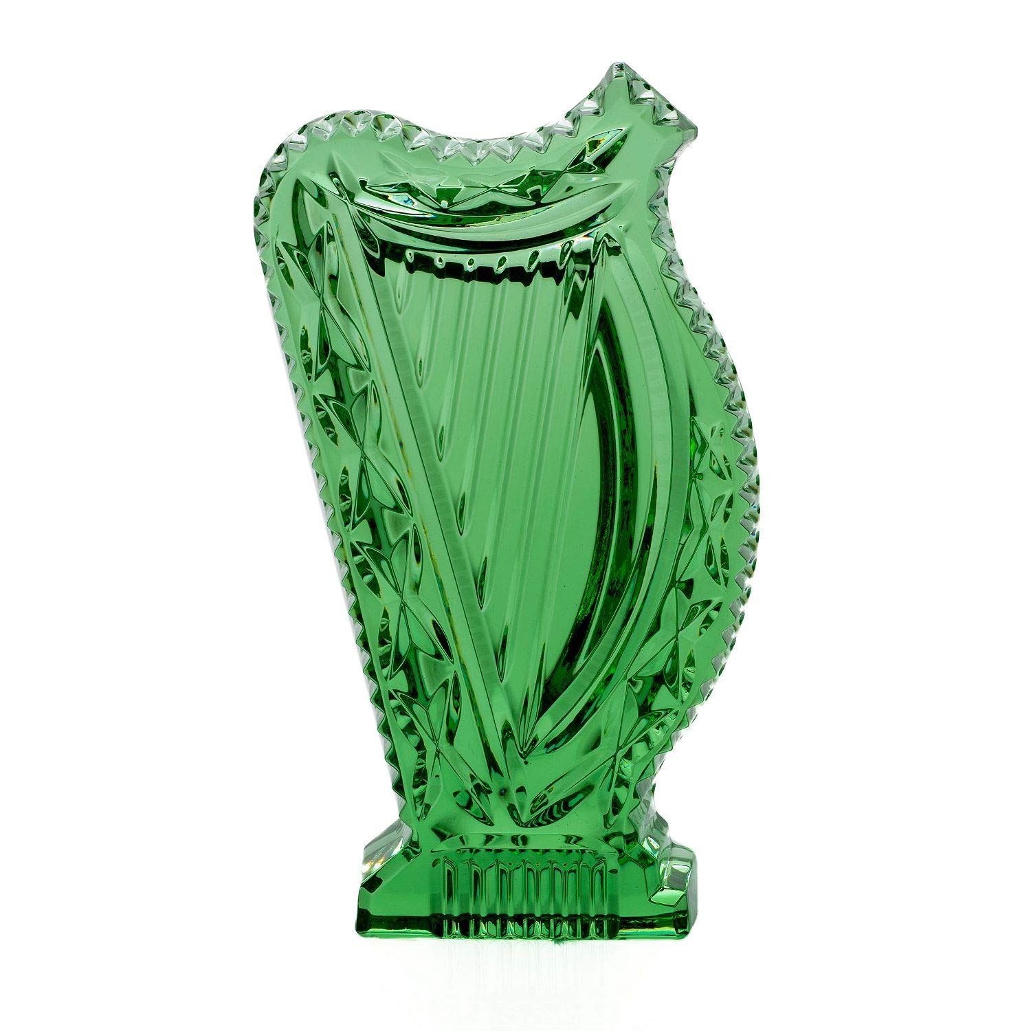 Waterford クリスタルグリーンハープ 5インチ ウェッジカット 彫刻 収集価値あり ギフト 27,831円
