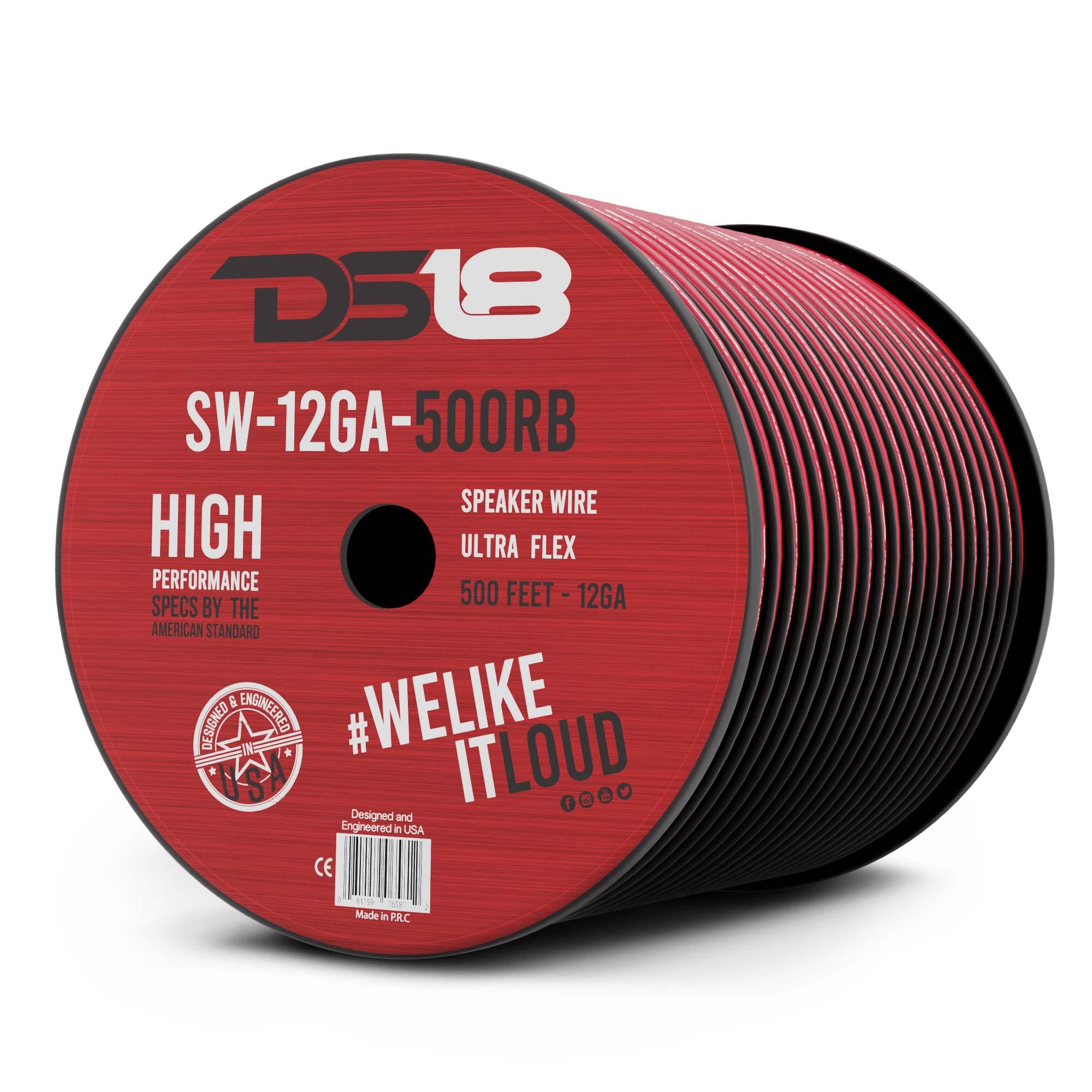 ds18 12-gauge 500-feetスピーカーワイヤ Single Roll SW-12GA-500RB｜global研究所