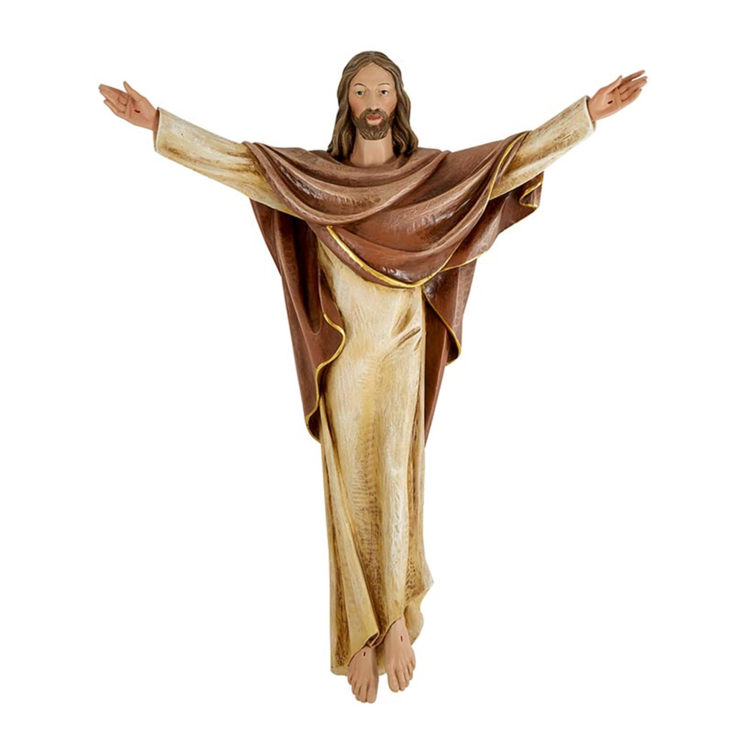 He Is Risen 24インチイエスキリストHanging壁Statue for Church Sanctuary