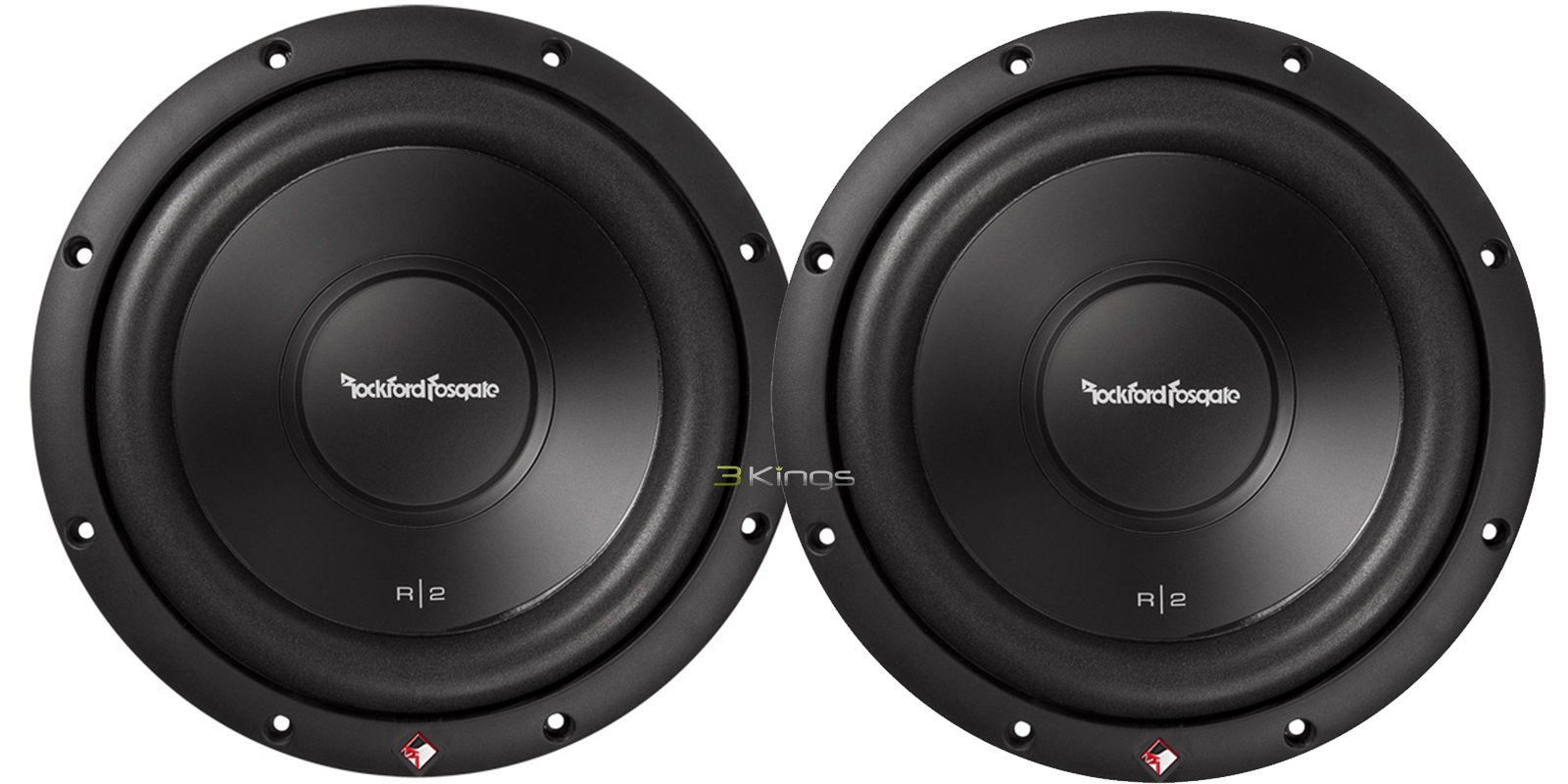 Rockford Fosgate R2SD4-10 400W 10インチ デュアル 4オーム 浅いマウントサブウーファー