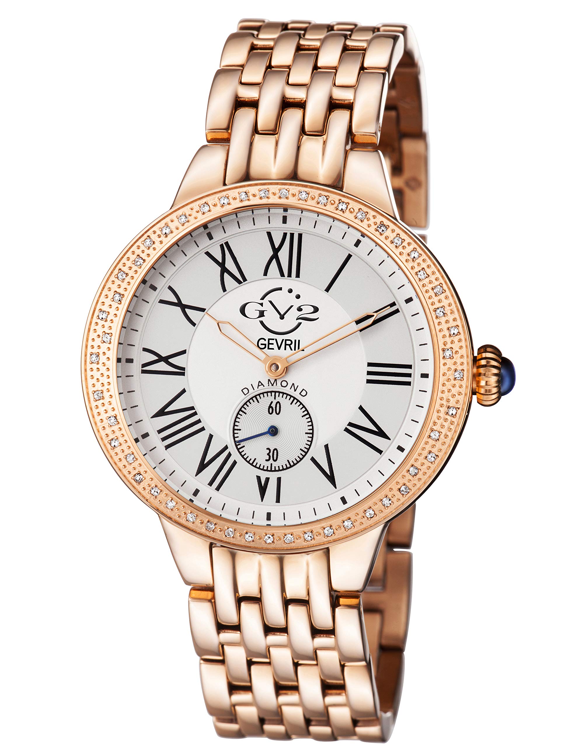 gv2 by Gevrilレディース9102 Astor diamond-studdedローズゴールドプレーテッドステンレススチールWatch｜global研究所
