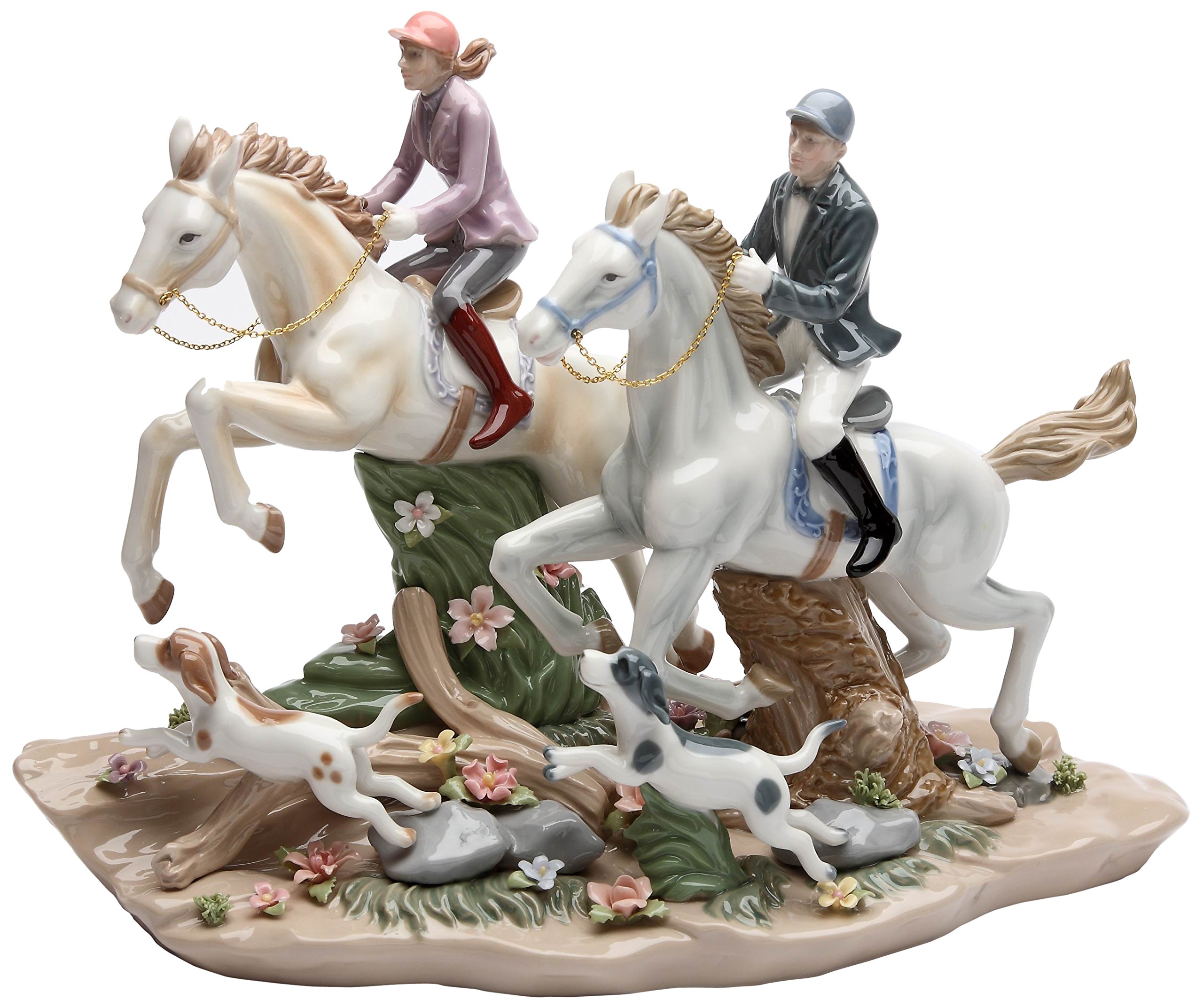 Cosmos Gifts 20850 Call of The Hunt Ceramic Horse Figurine  13-1/4-Inch by Cosmos Gifts